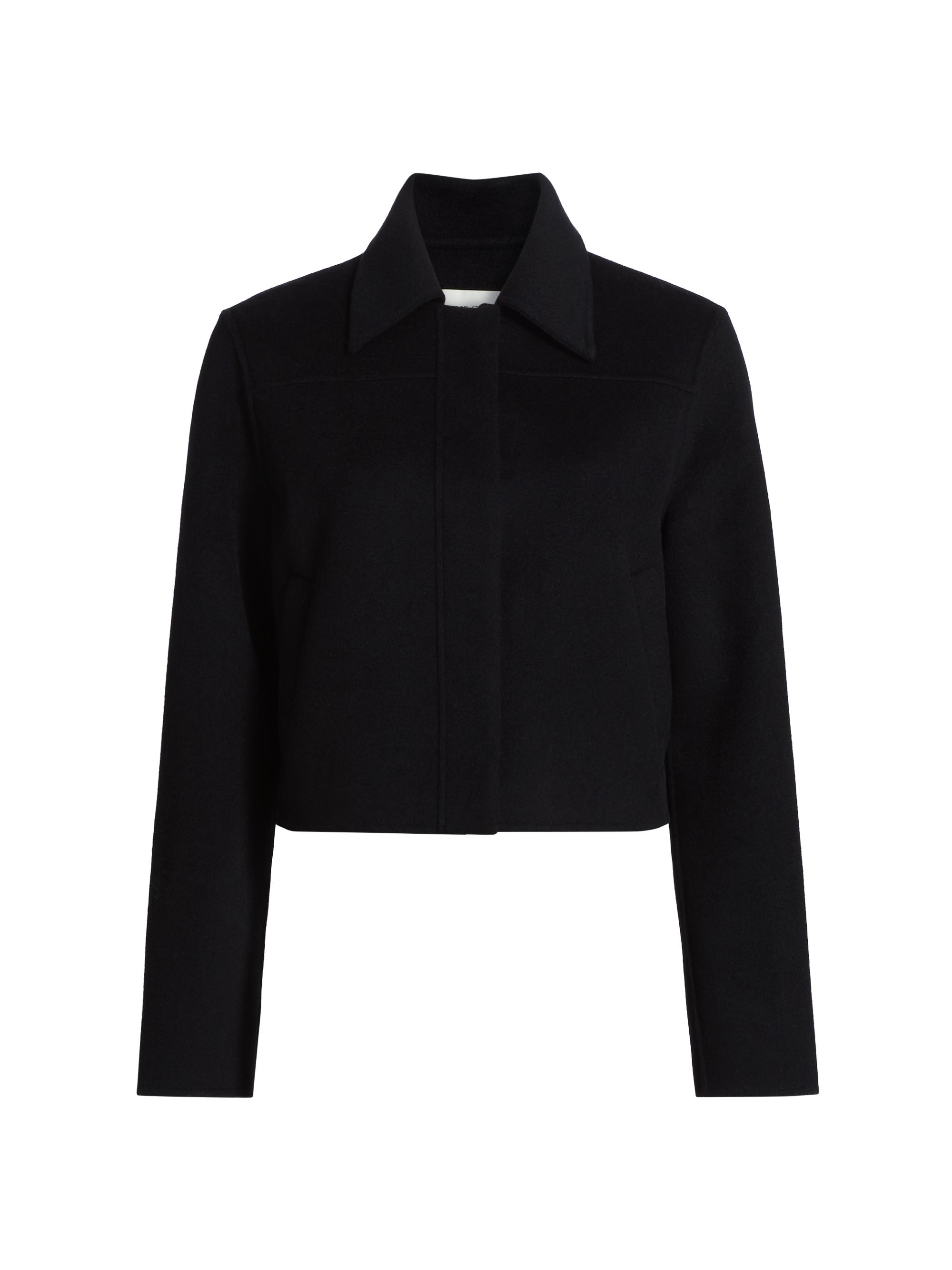 Loulou de Saison Women's Zhanna Short Boxy Coat - Black