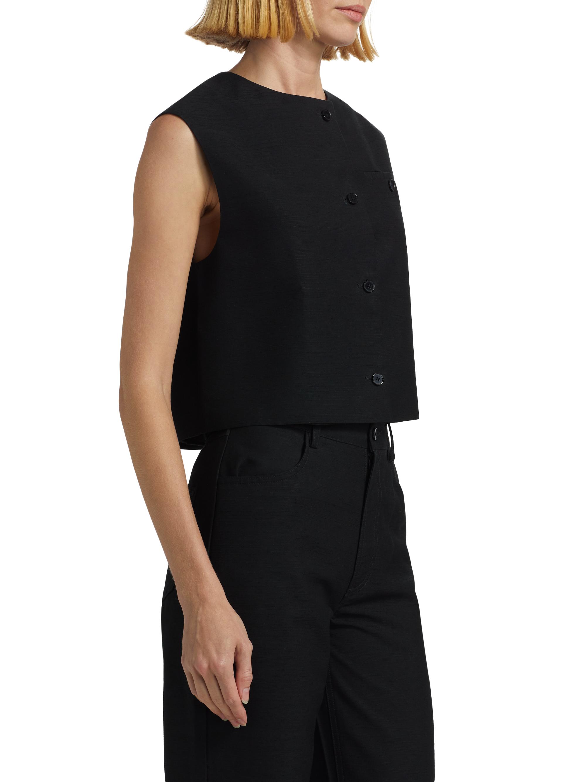 Loulou de Saison Esme Round Neck Vest | Saks Fifth Avenue
