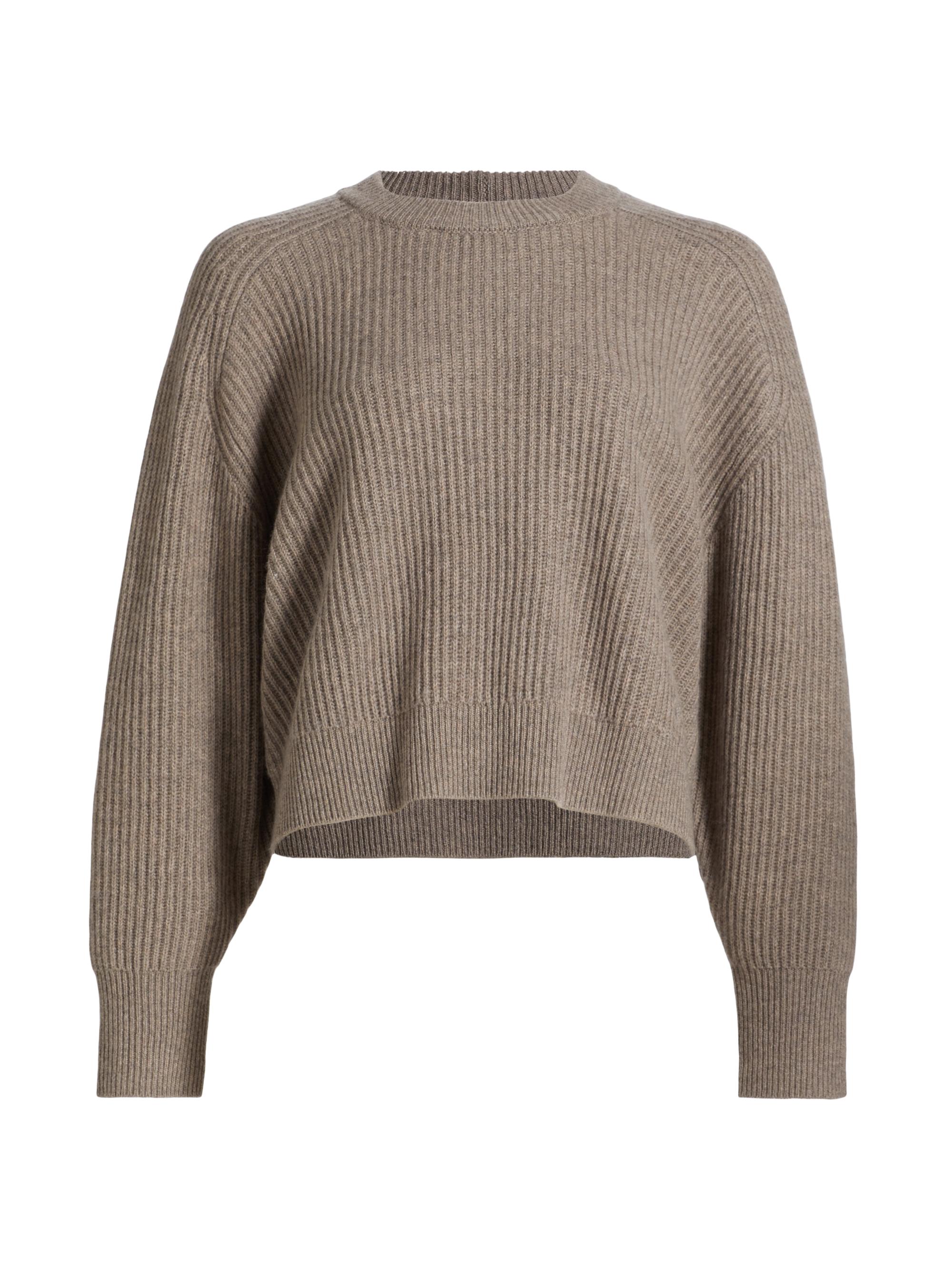 Loulou de Saison Women's Berenice Rib-Knit Oversized Sweater - Coast Beige