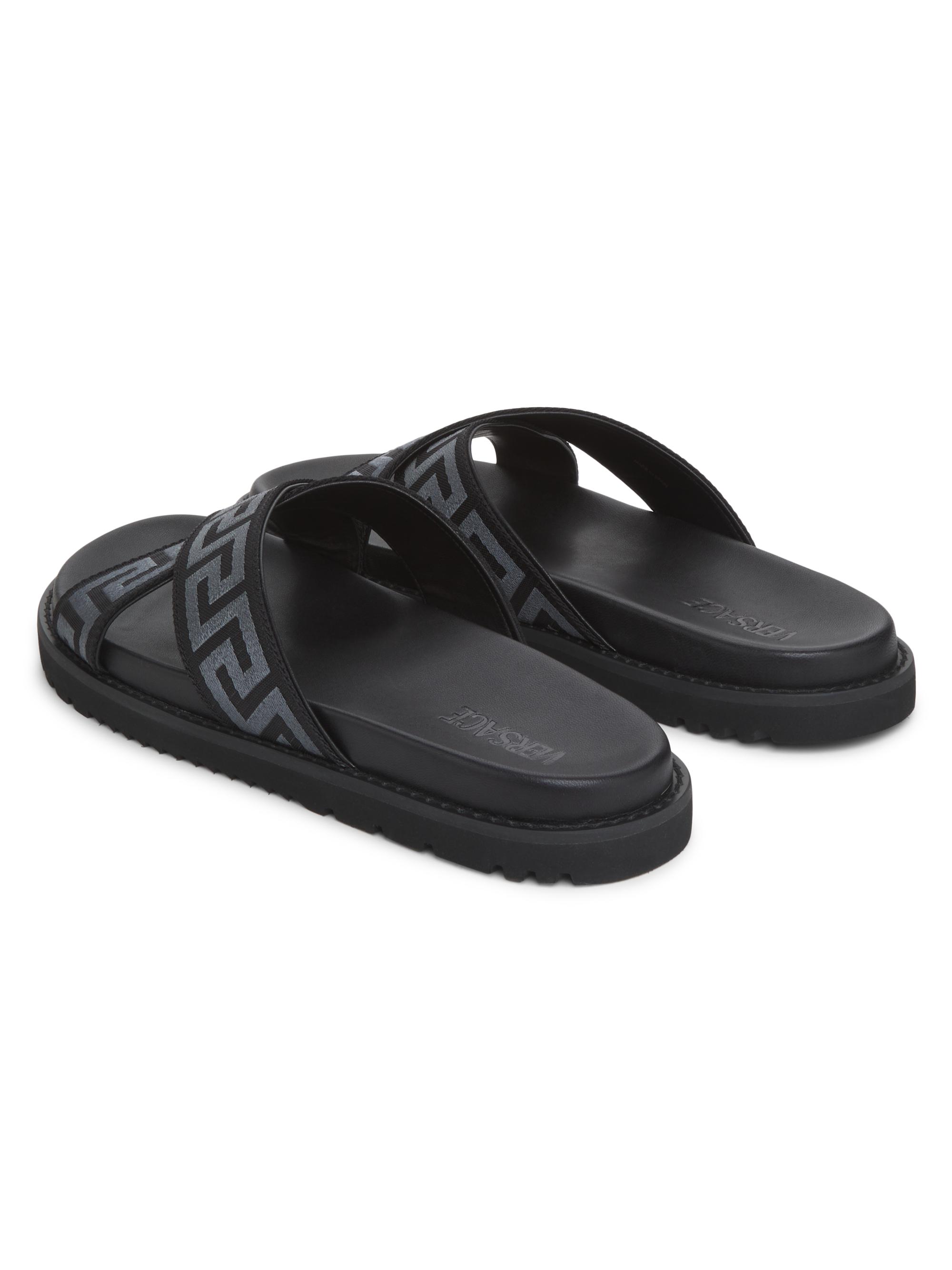 Versace Greek Key Strap Flat Sandals | Saks Fifth Avenue display picture 1