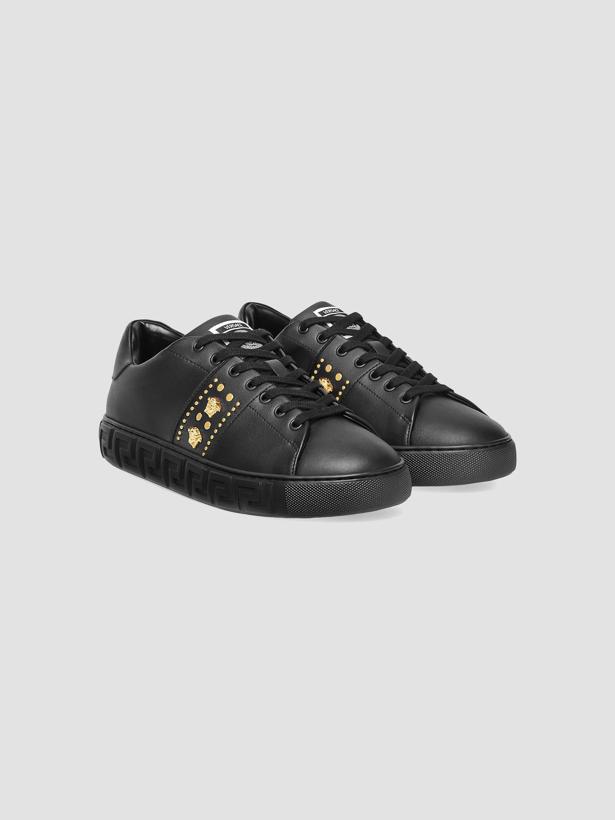 Versace Medusa Studded Low-Top Sneakers | Saks Fifth Avenue