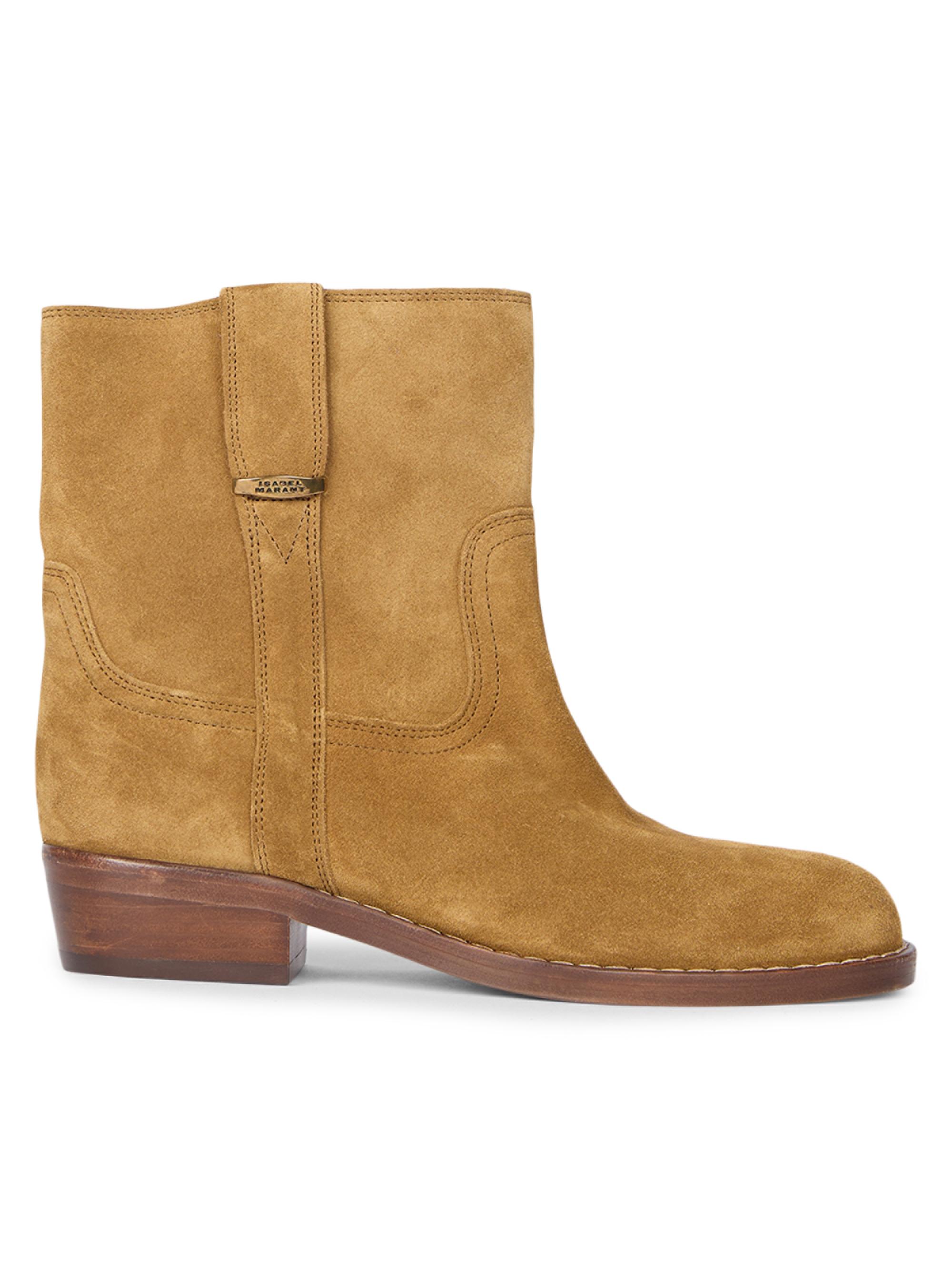 Isabel Marant Women's Lylie 35MM Suede Ankle Boots - Sepia