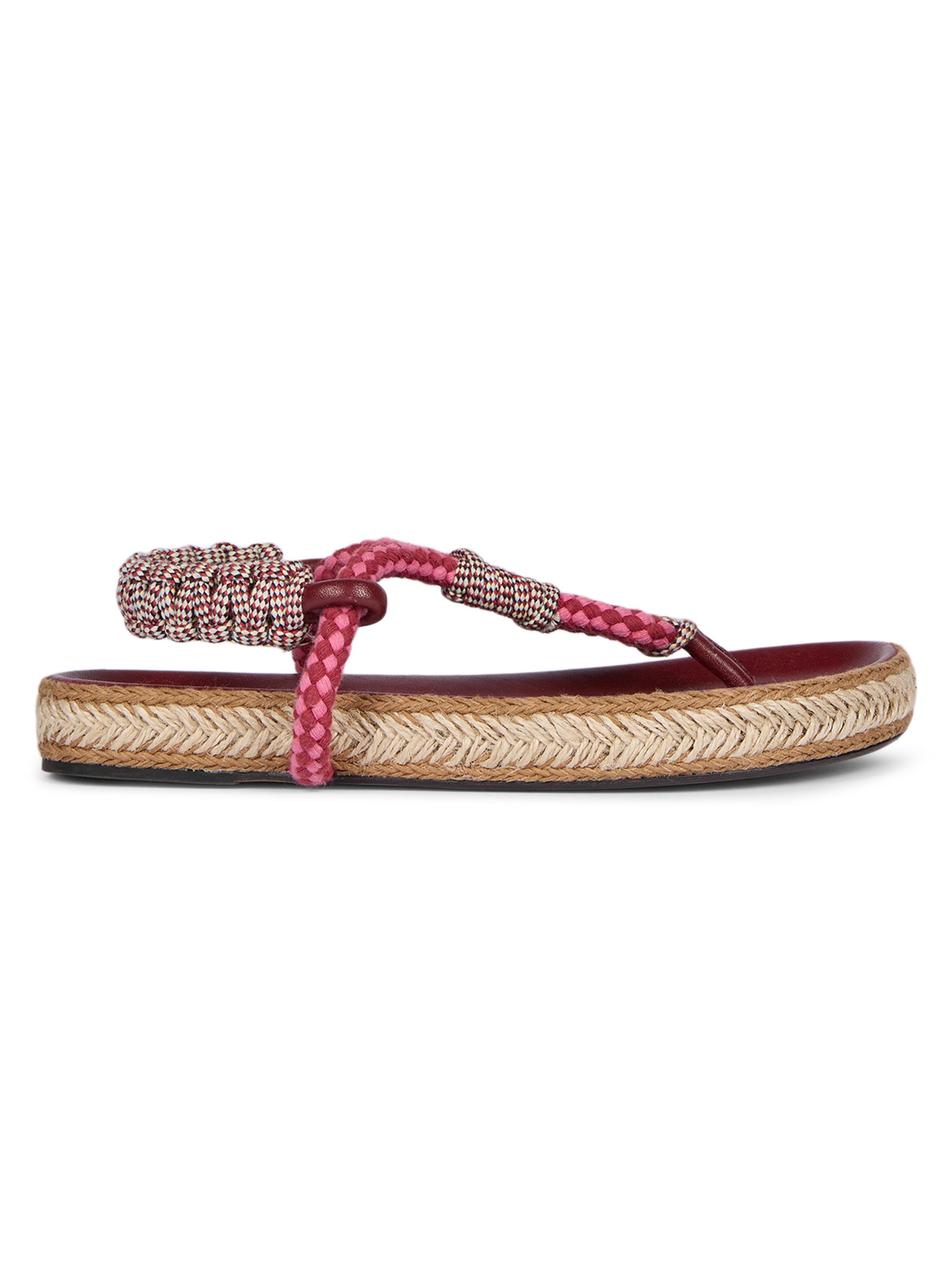 Isabel Marant Women's Gypso Espadrille Sandals - Multi Color Burgundy