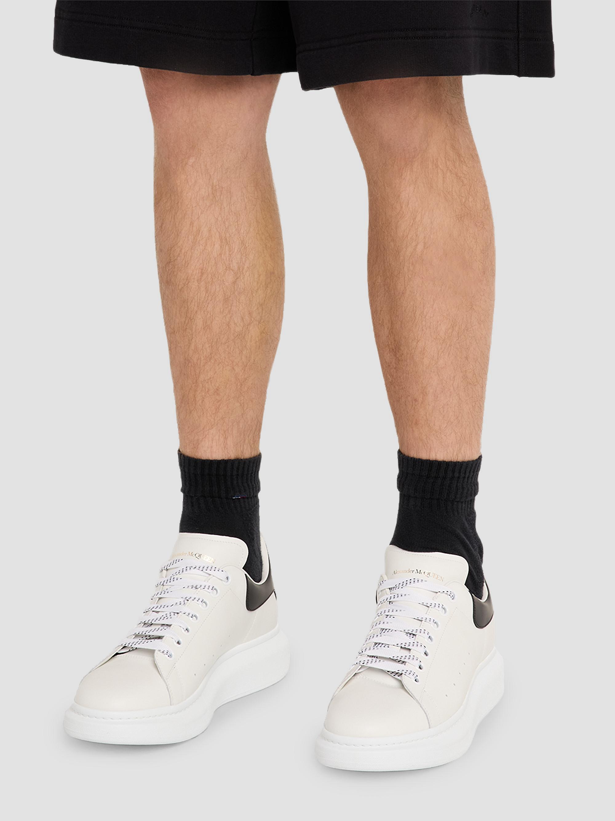 McQueen Oversized Leather Low-Top Sneakers | Saks Fifth Avenue