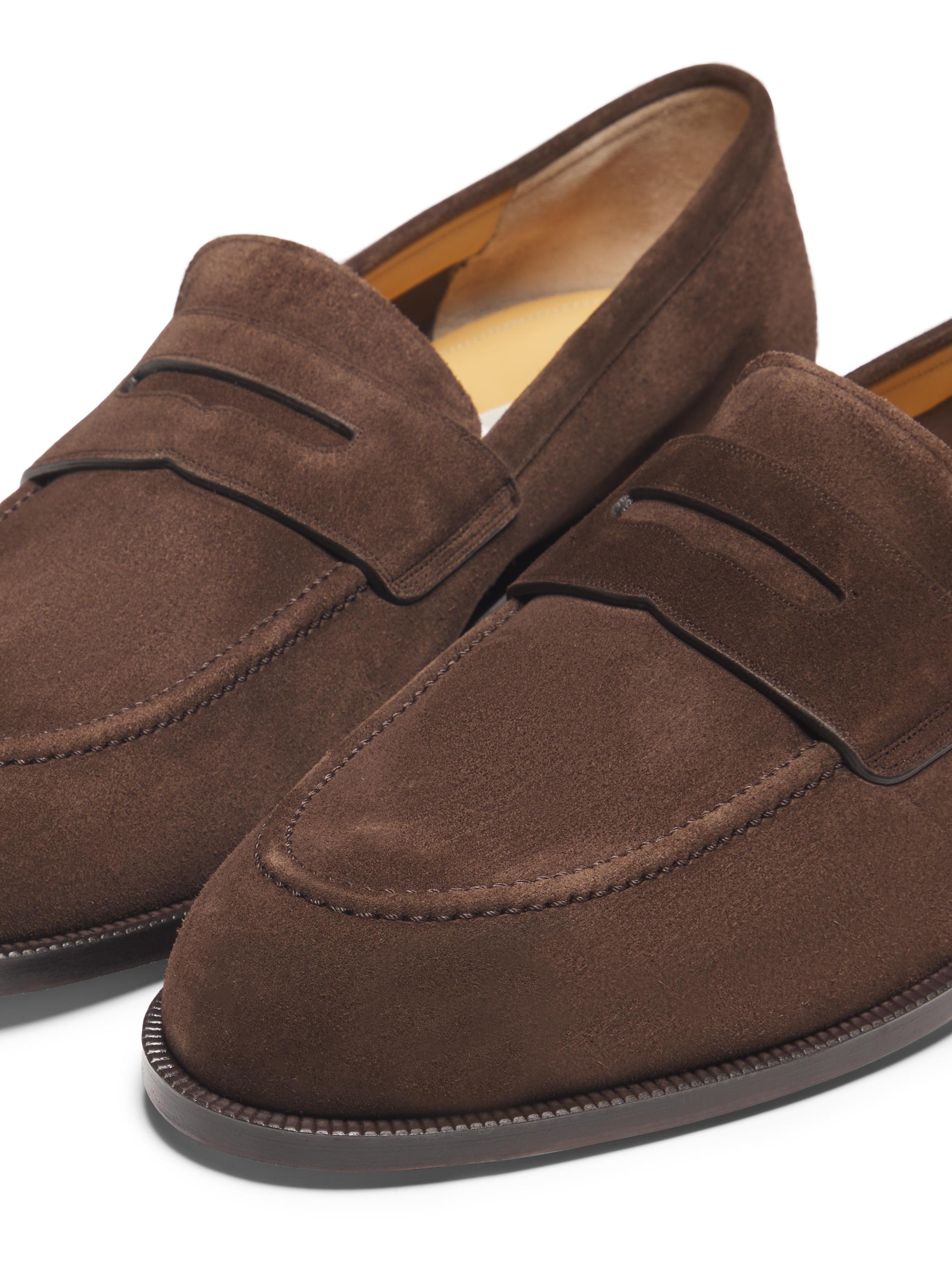 Men’s Bally  CHARNEY suede penny loafers size 7.5 US Bally Charney Suede Penny Loafers | Saks Fifth Avenue main image 4
