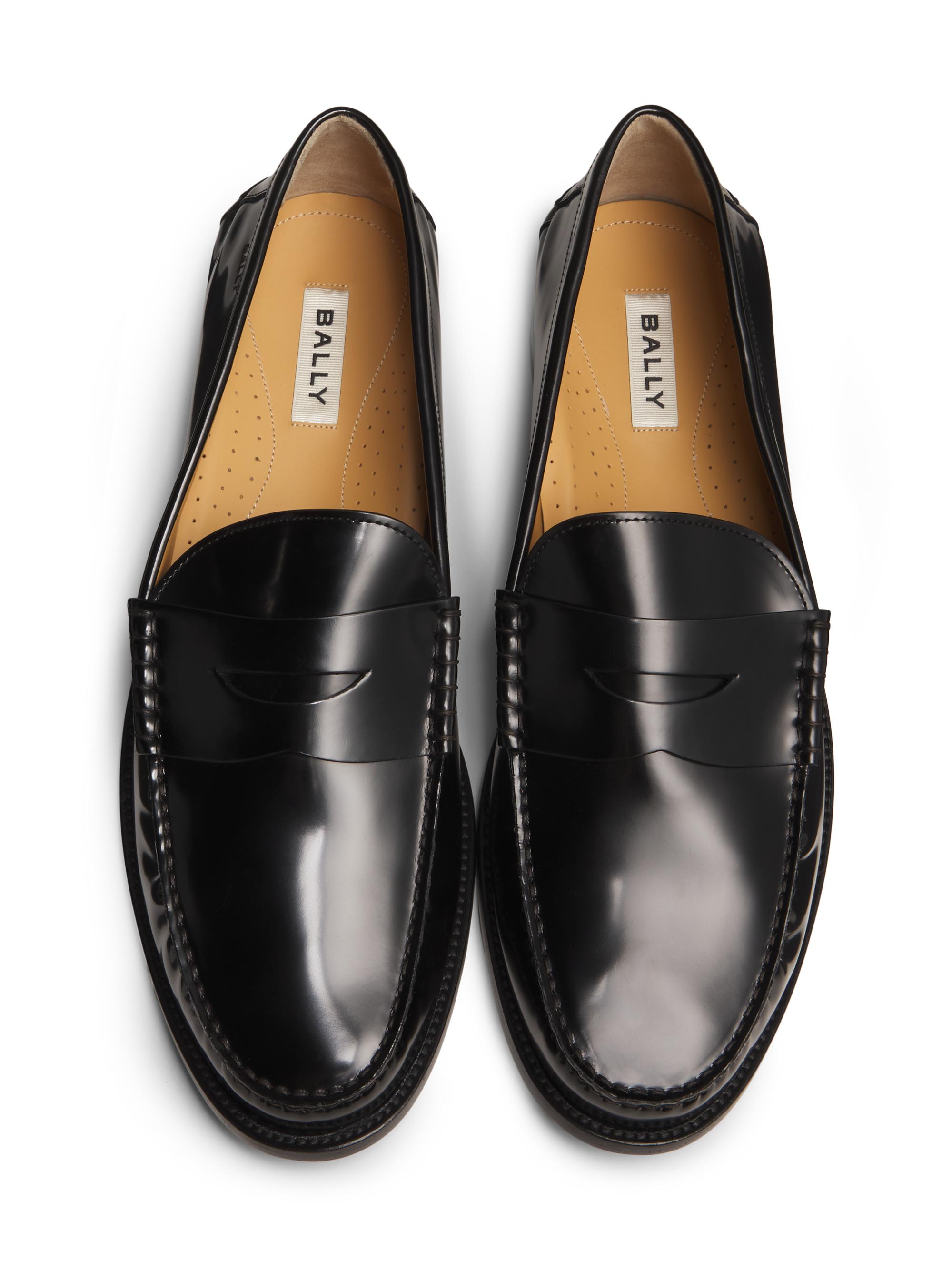 Bally Charlex Leather Penny Loafers | Saks Fifth Avenue display picture 1