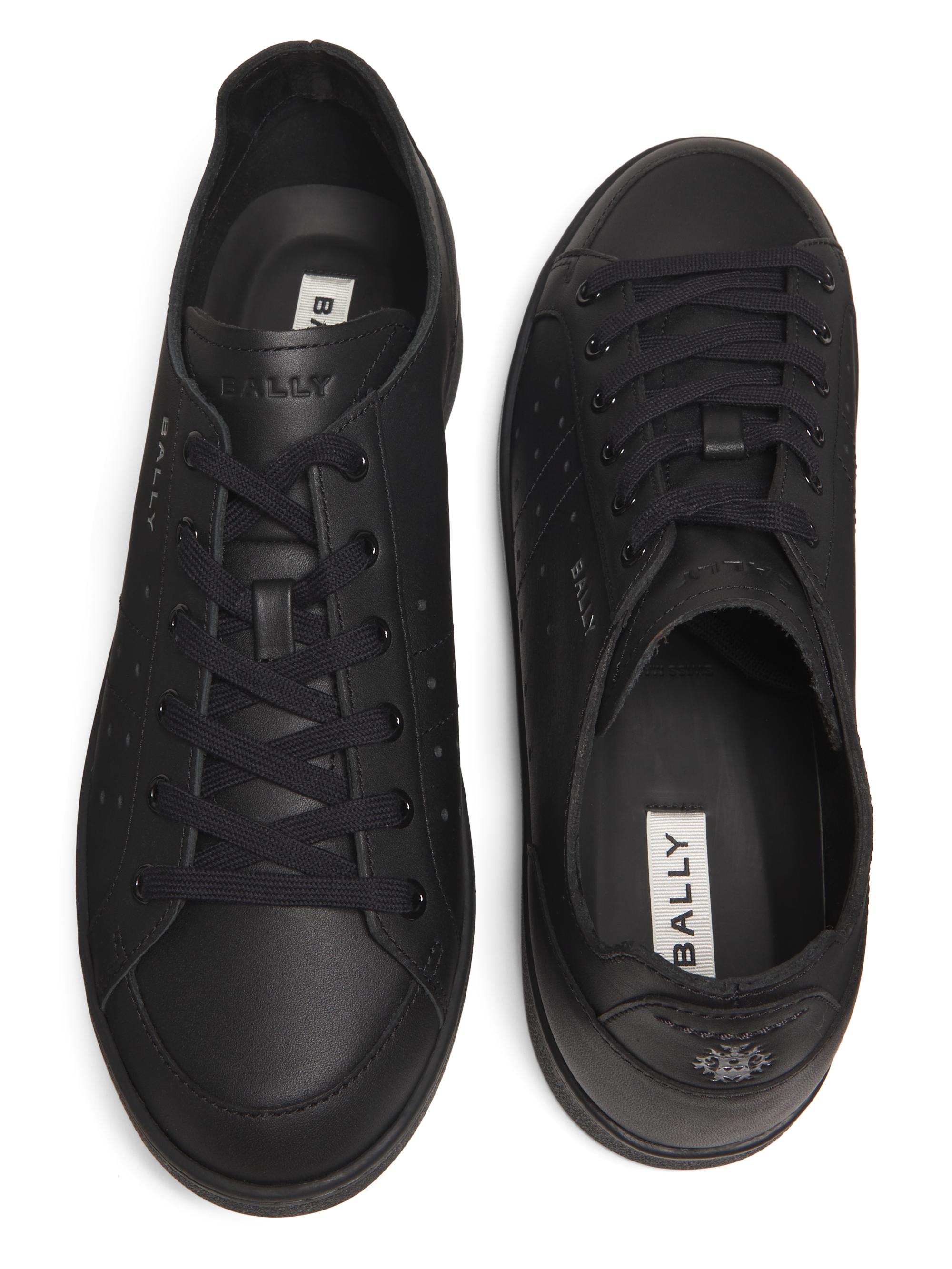 Mocassins Pilote Bally Walker Cuir Noir - Taille US 11.5 / EU 44.5 - Fabriqués En Italie