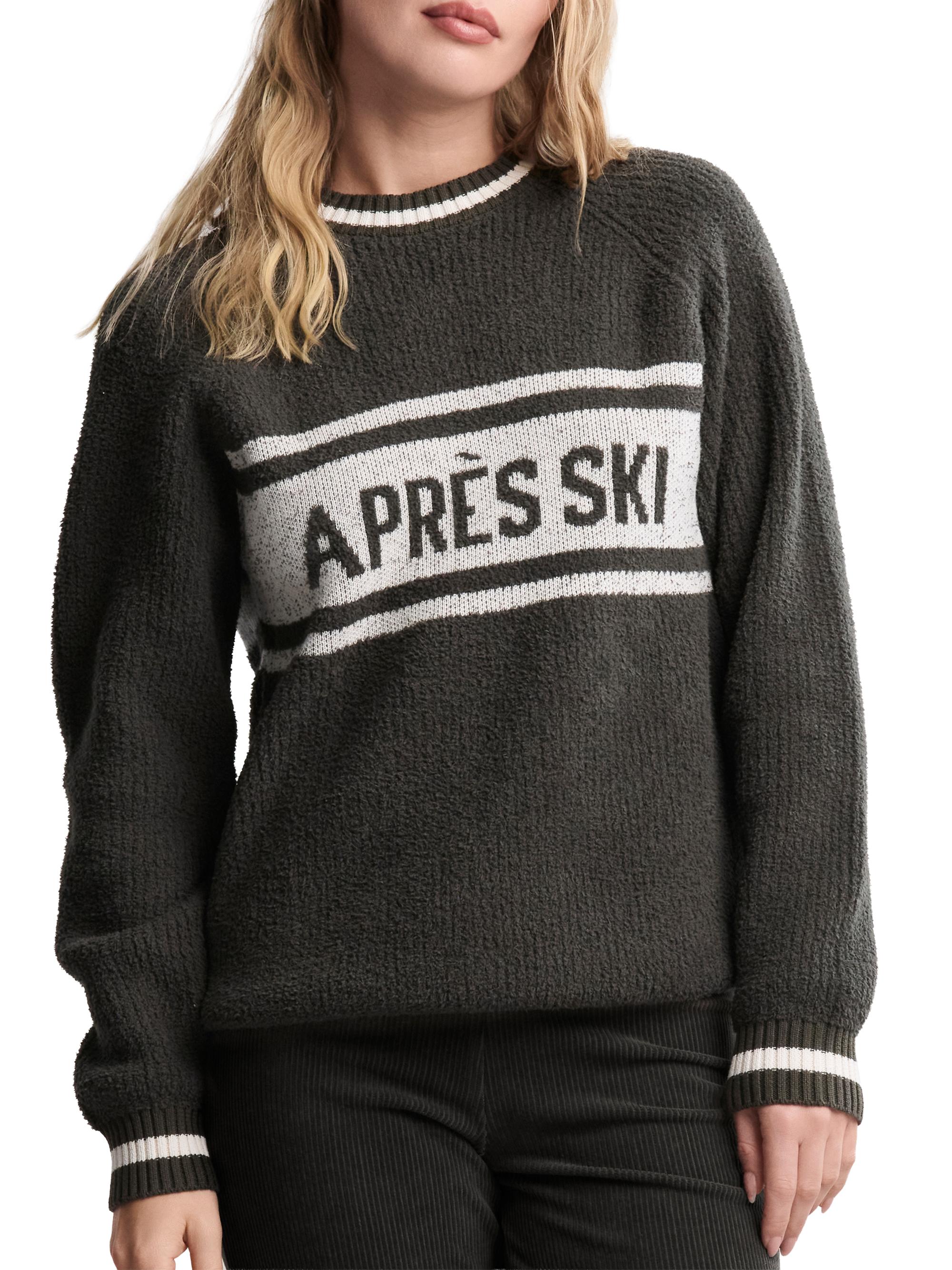 Barefoot Dreams Women's CozyChic Printed Cotton-Blend Sweater - Dark Moss Cream