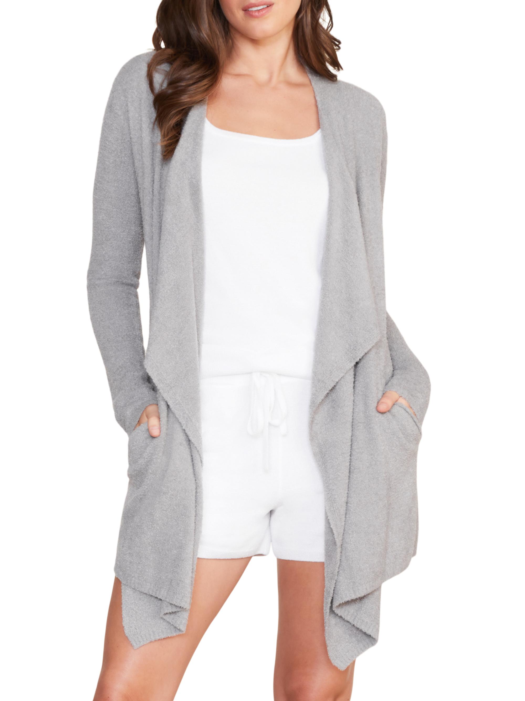 Barefoot Dreams Women's CozyChic Lite Island Cardigan - Dove Grey