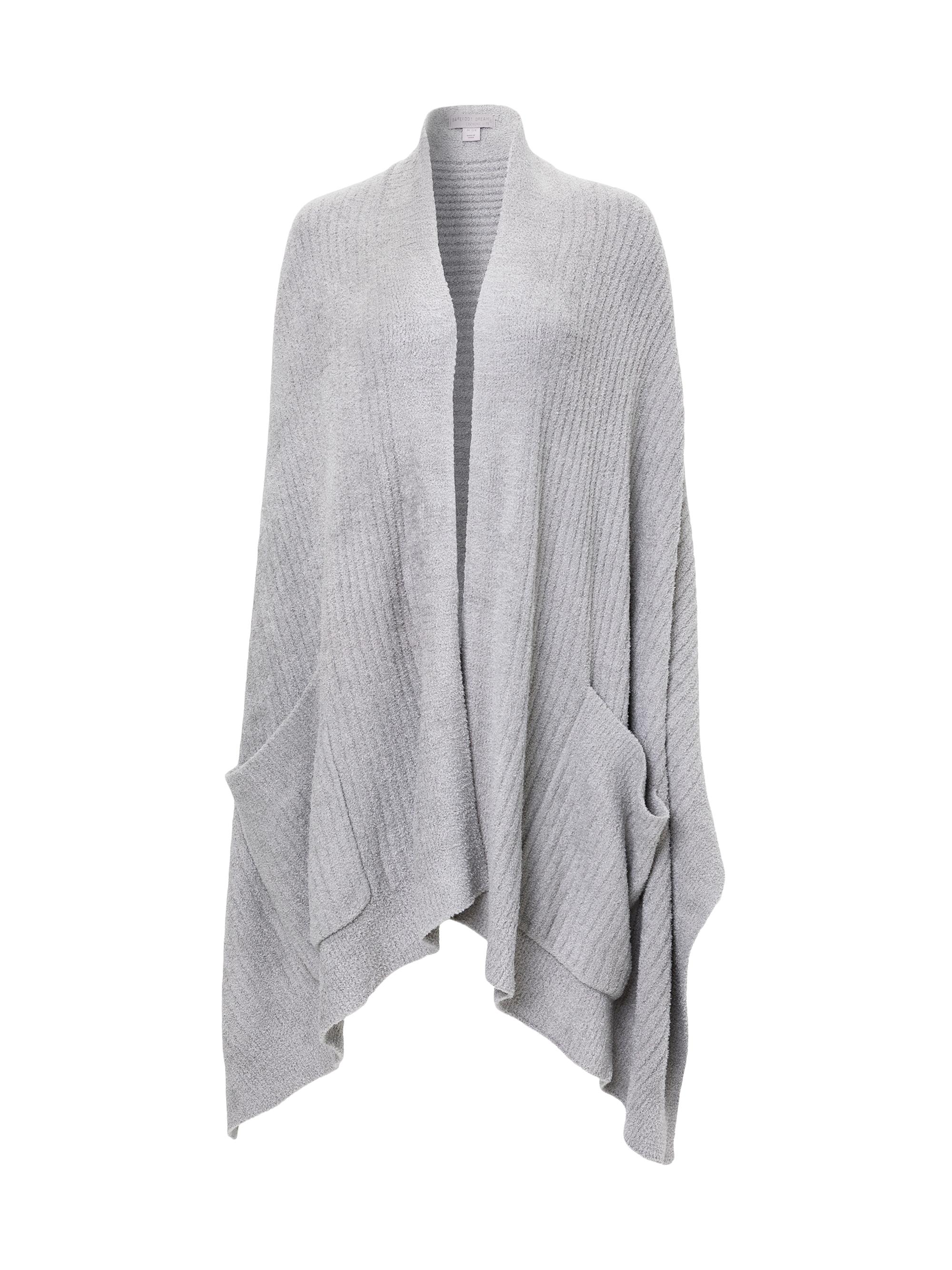 Barefoot Dreams Women's CozyChic Lite Heathered Travel Shawl - Dove Grey