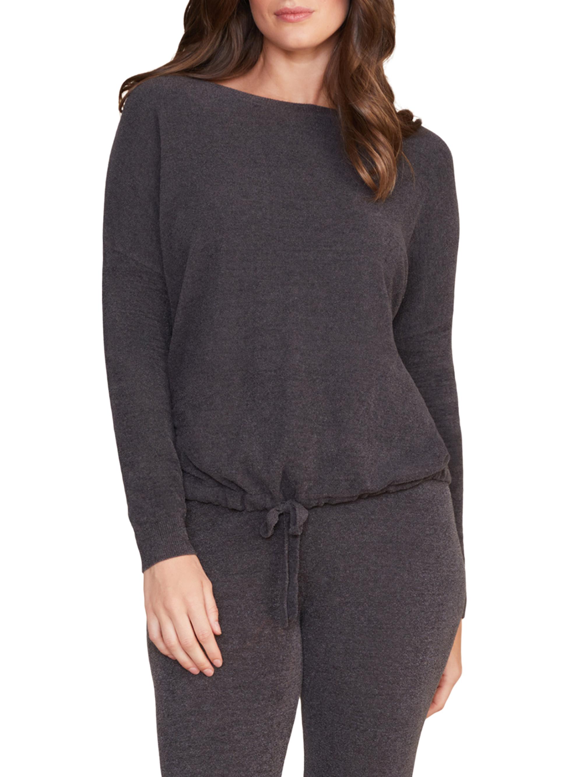 Barefoot Dreams Women's Cozychic Slouchy Sweater - Carbon
