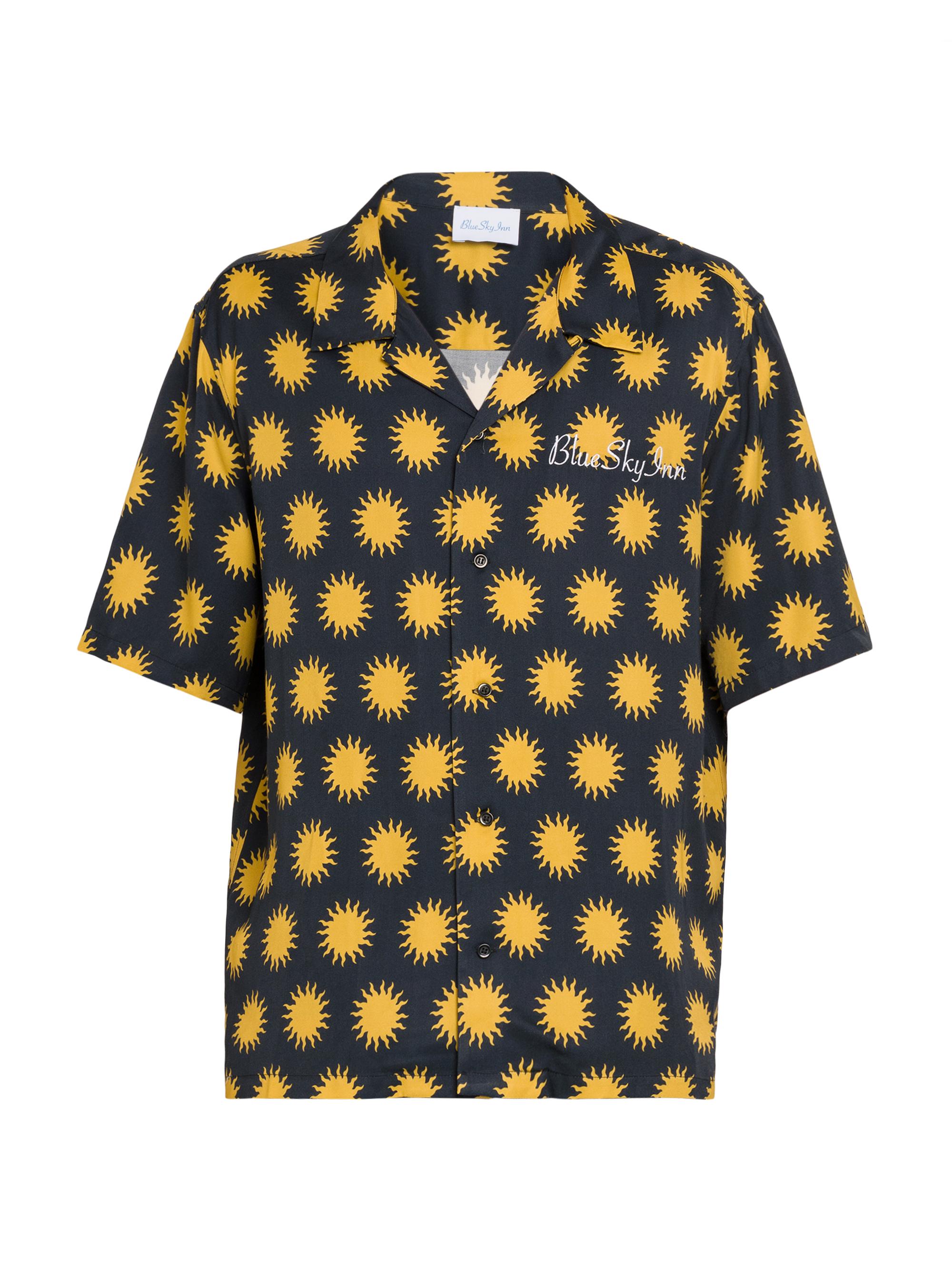 Blue Sky Inn Men's Night Sun Short-Sleeve Shirt - All Over Print