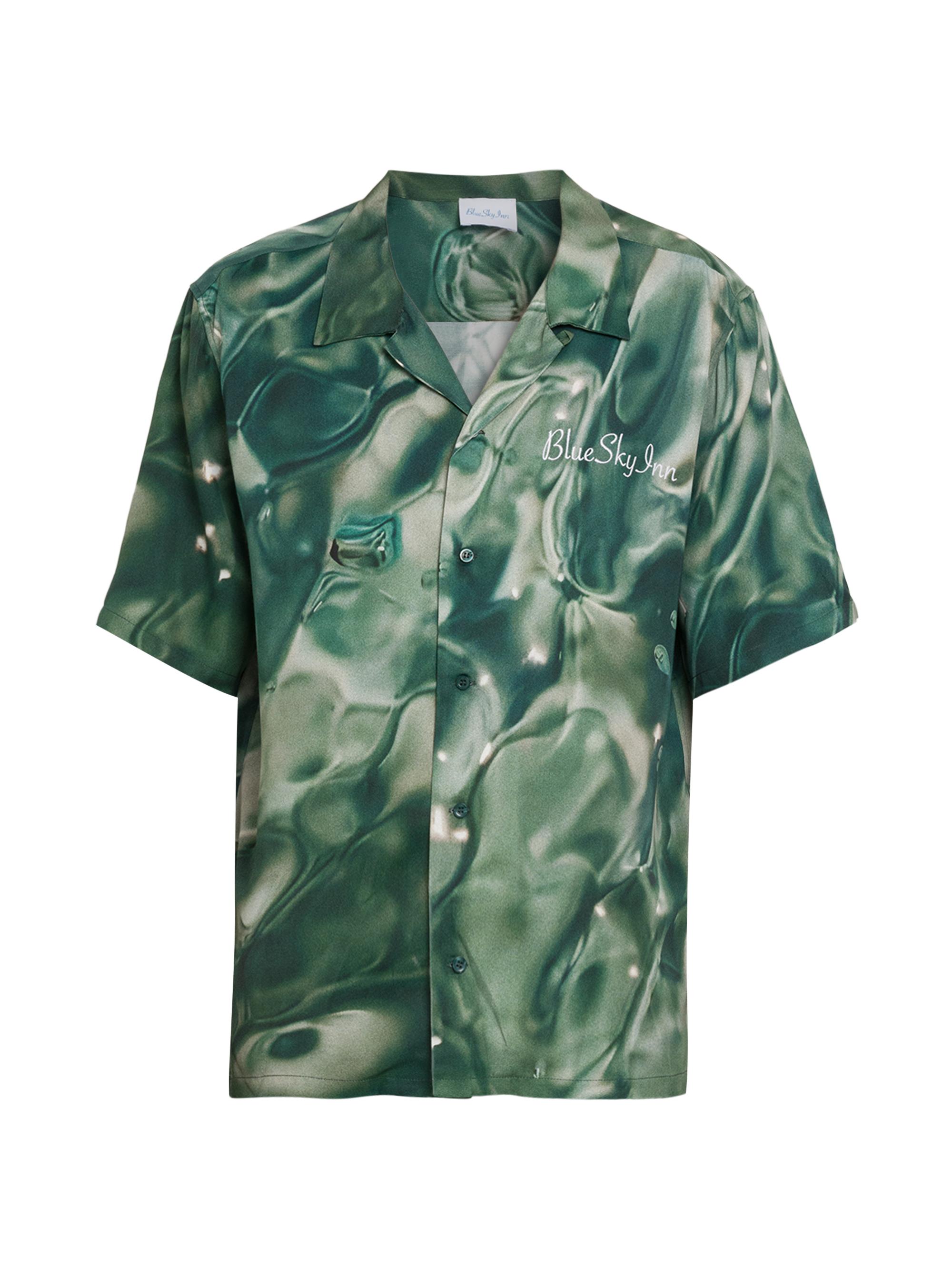 Blue Sky Inn Men's Water Short-Sleeve Shirt - Green