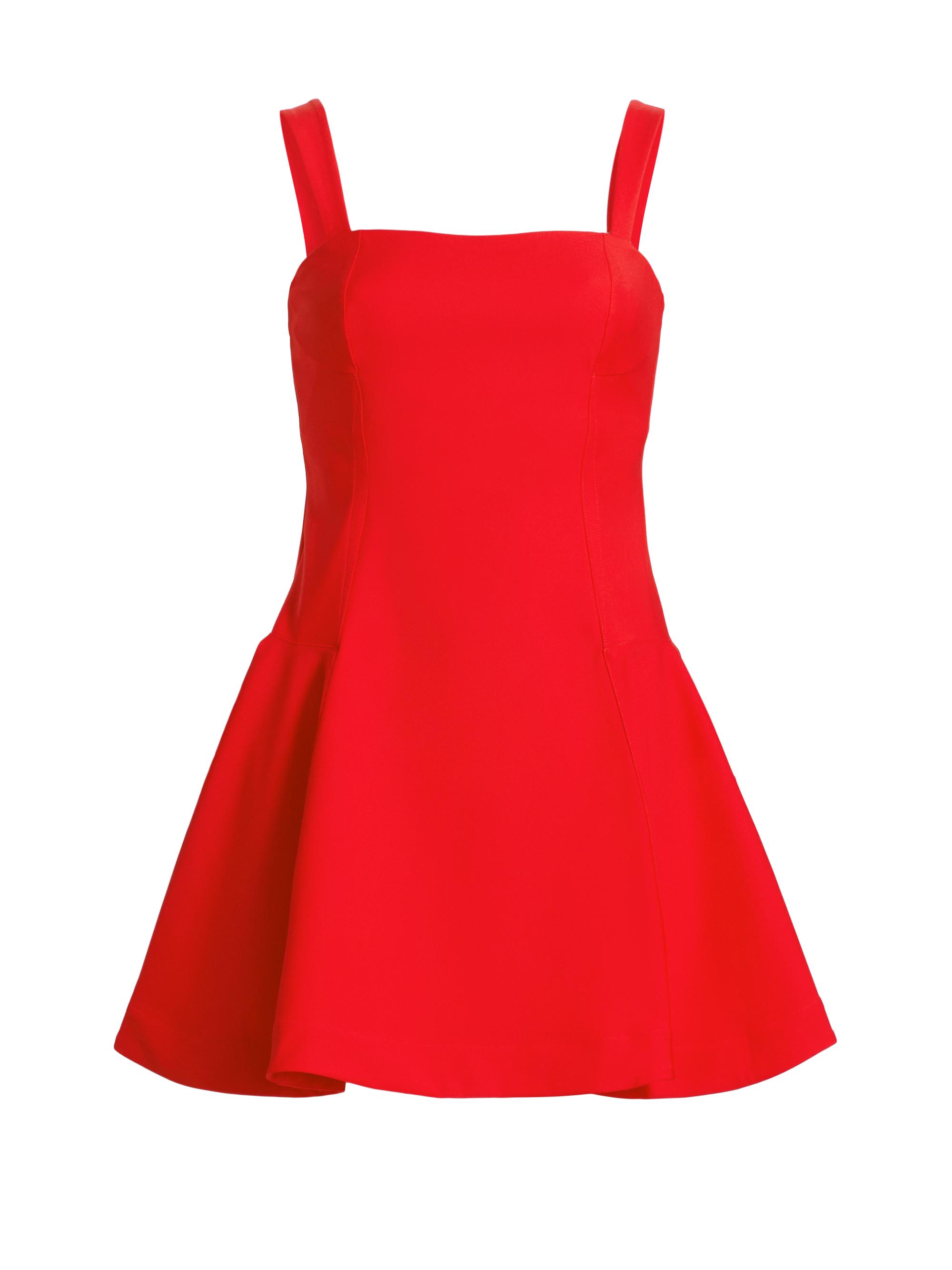 SIMKHAI Women's Sadie Fit & Flare Minidress - Fiery Red