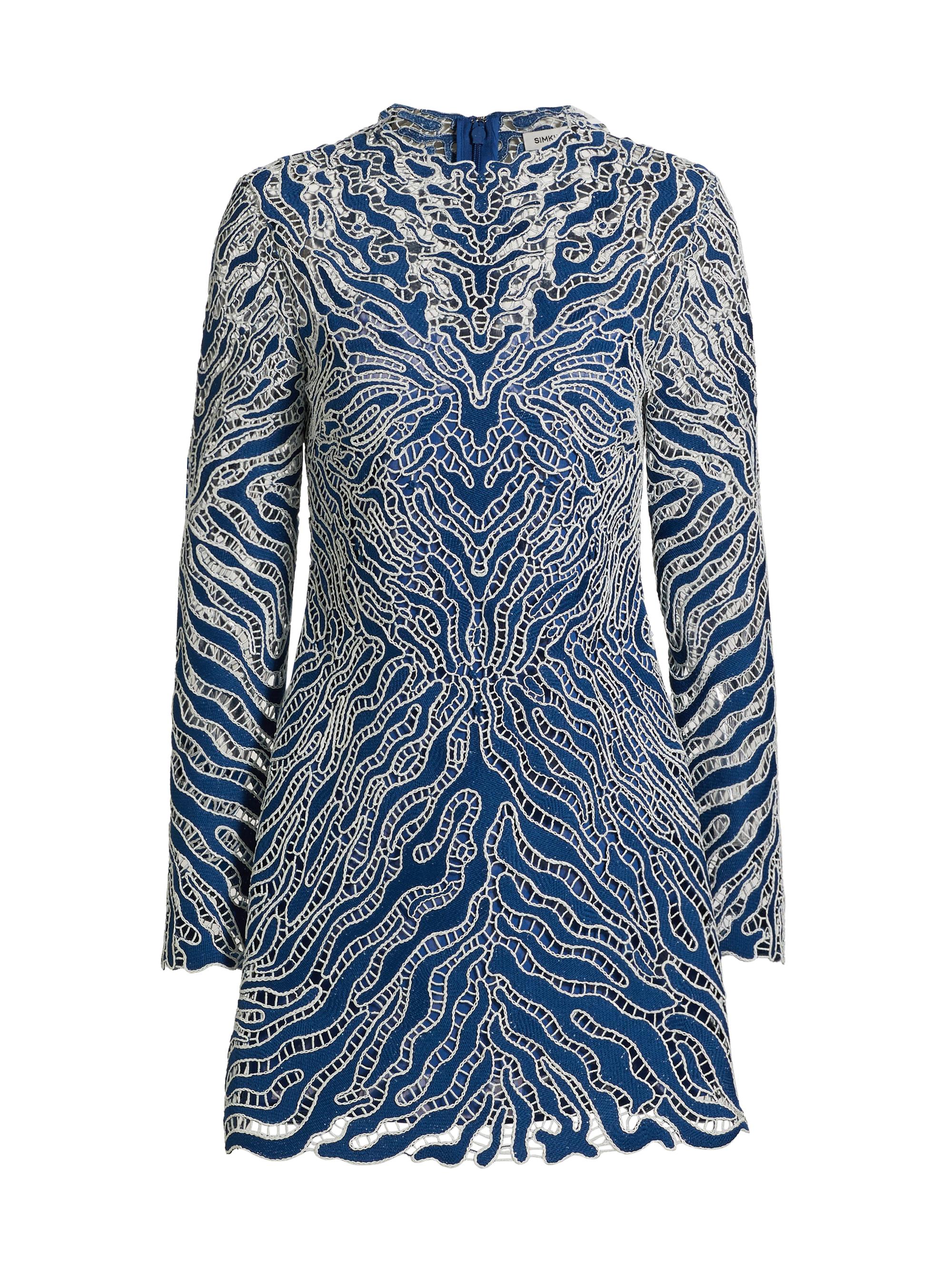 SIMKHAI Women's Charis Embellished Minidress - Marine Multi