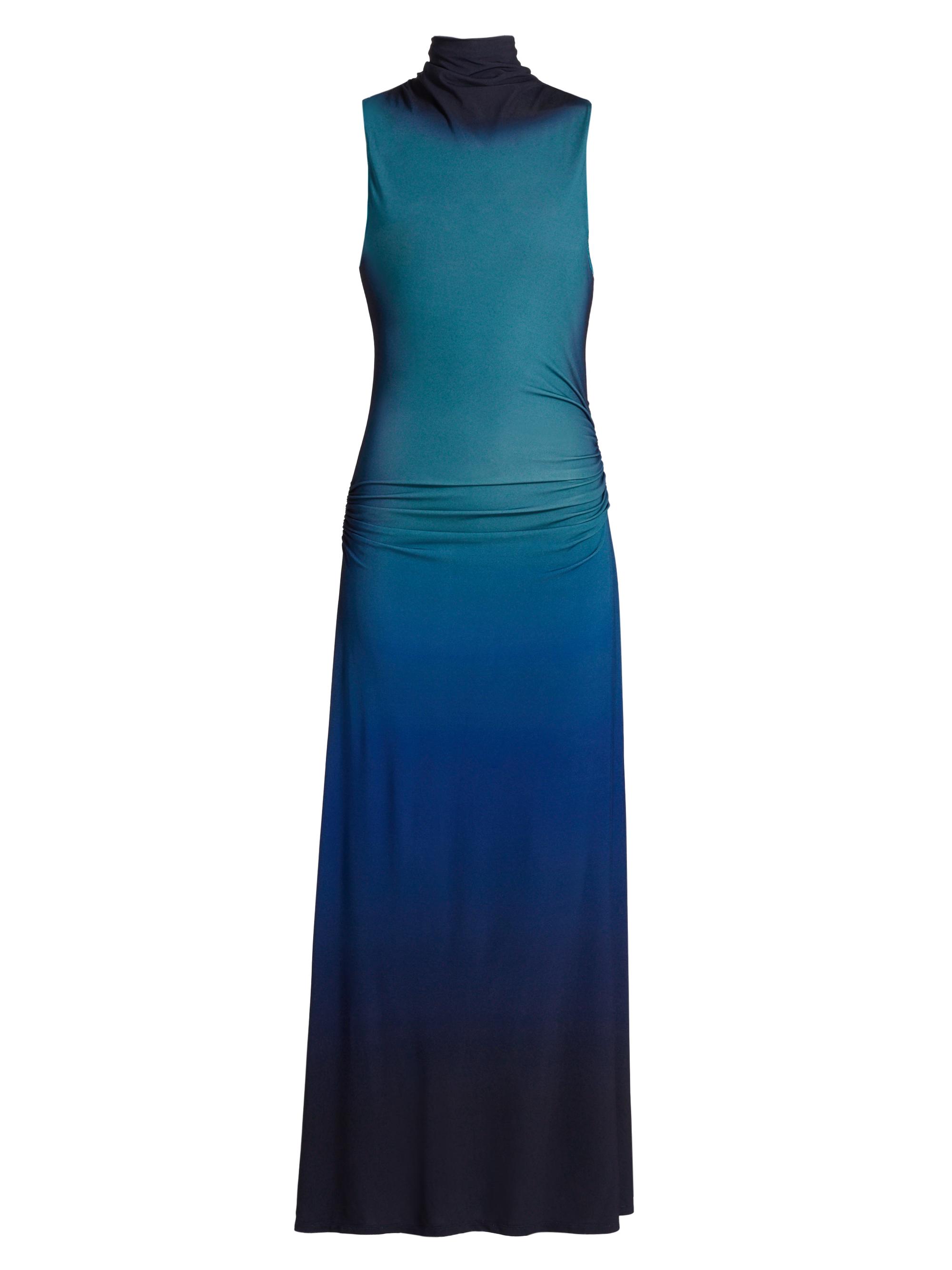 SIMKHAI Women's Aldina Ombré Fit & Flare Maxi Dress - Chromatic Teal