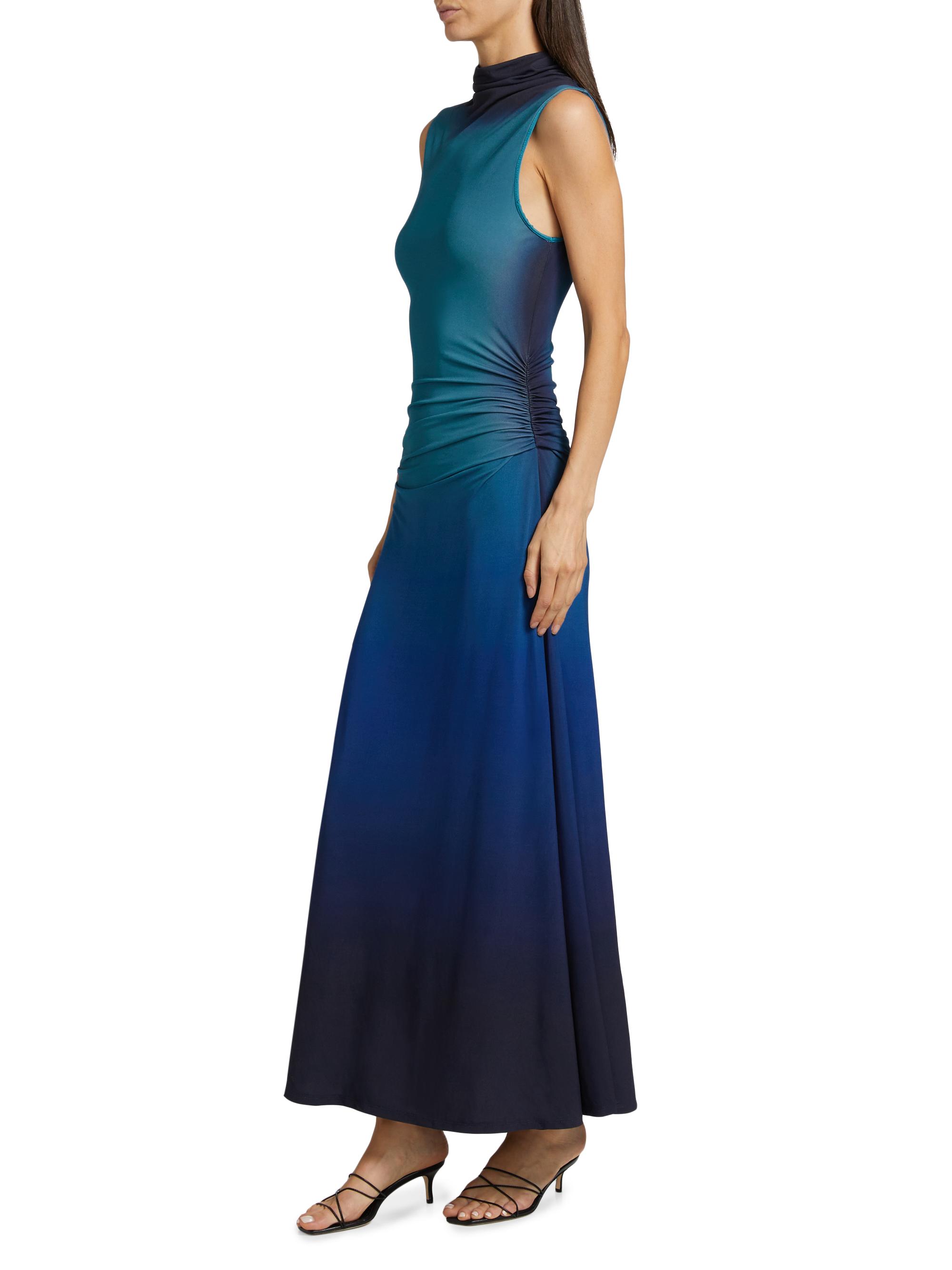 SIMKHAI Aldina Ombr Fit & Flare Maxi Dress | Saks Fifth Avenue
