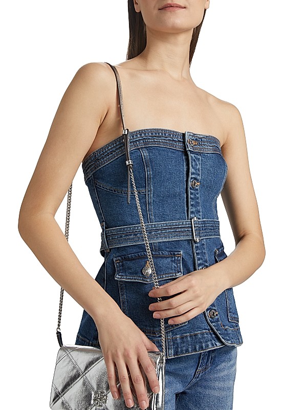 Shop SIMKHAI Cyan Belted Bustier Top | Saks Fifth Avenue Shop SIMKHAI Cyan Belted Bustier Top | Saks Fifth Avenue