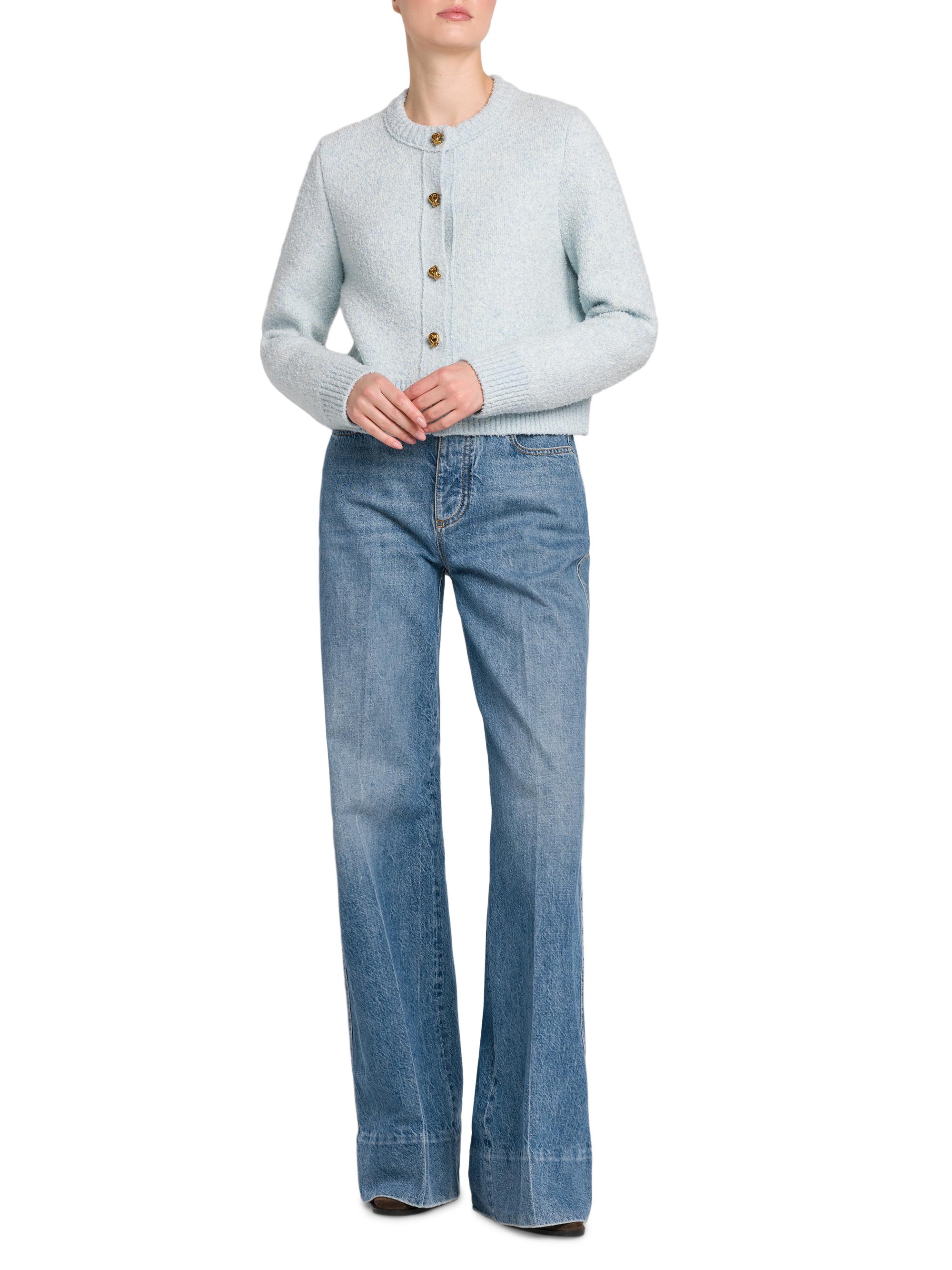 【ゆうち】BOTTEGA VENETA Bottega Veneta Bouclé Knit Crewneck Cardigan | Saks Fifth Avenue