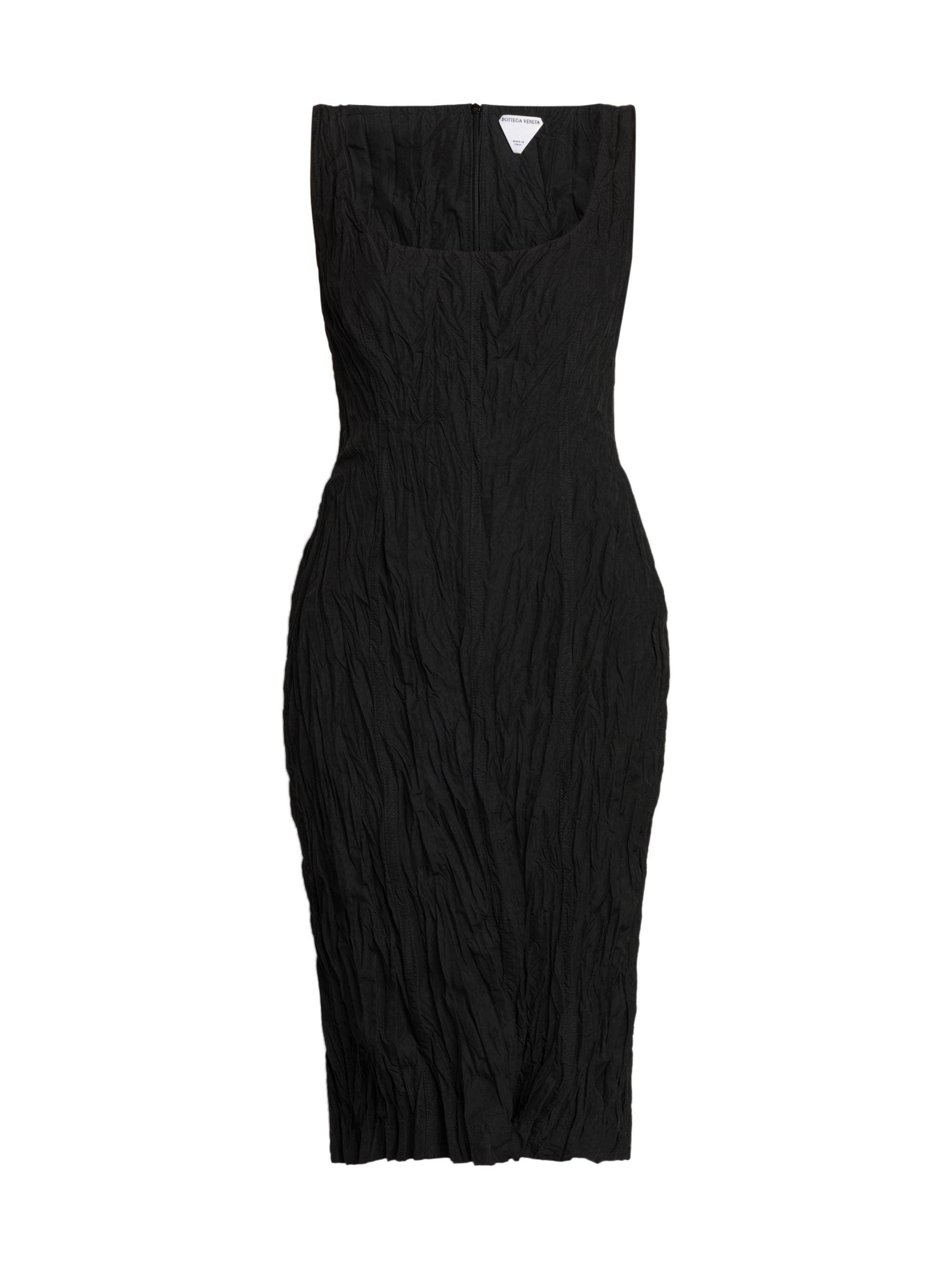 Bottega Veneta Women's Technical Viscose Crinkle Dress - Black