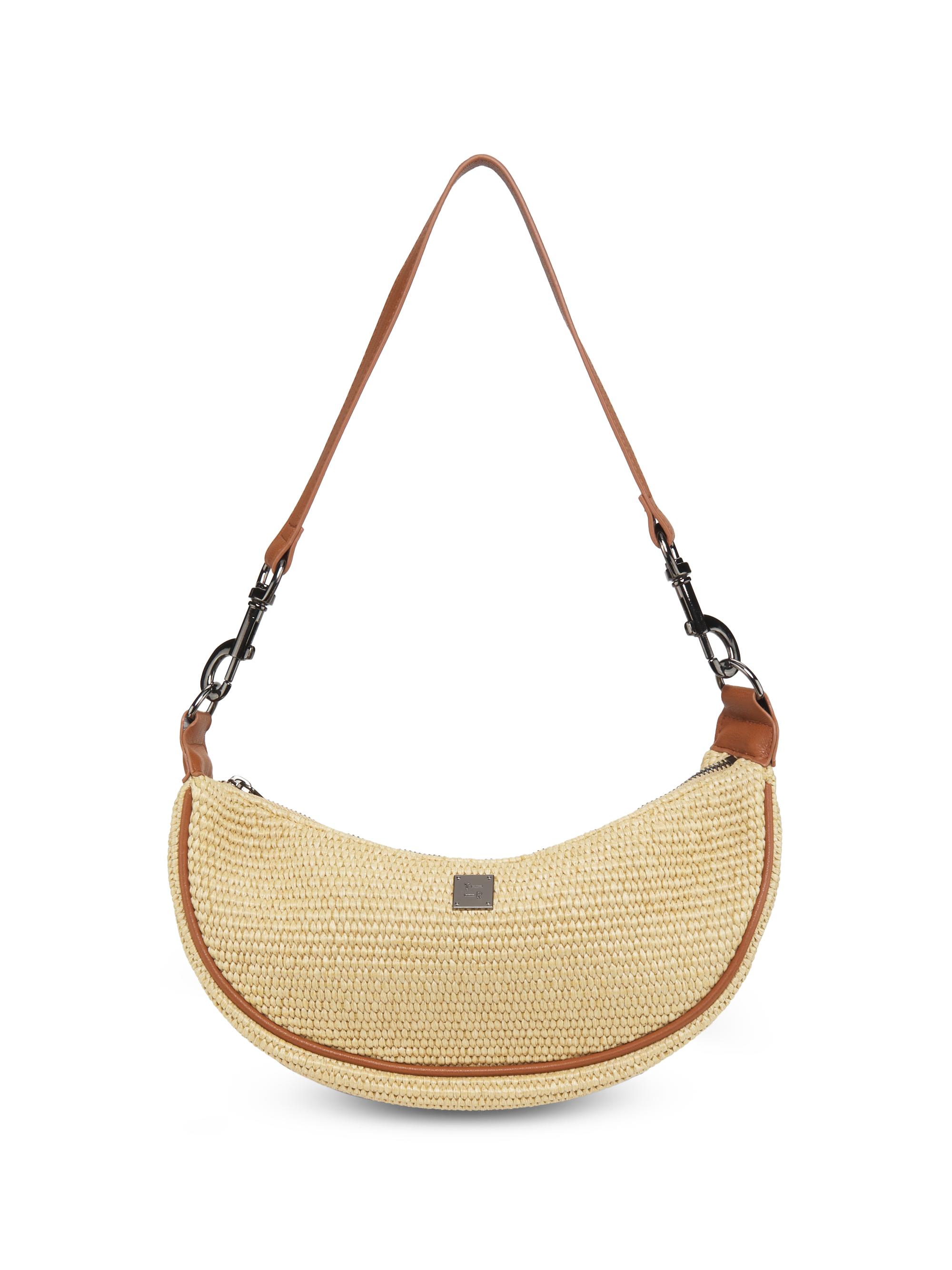 Think Royln Women's Moonlighting Raffia Crossbody Bag - Dune Raffia Saddle
