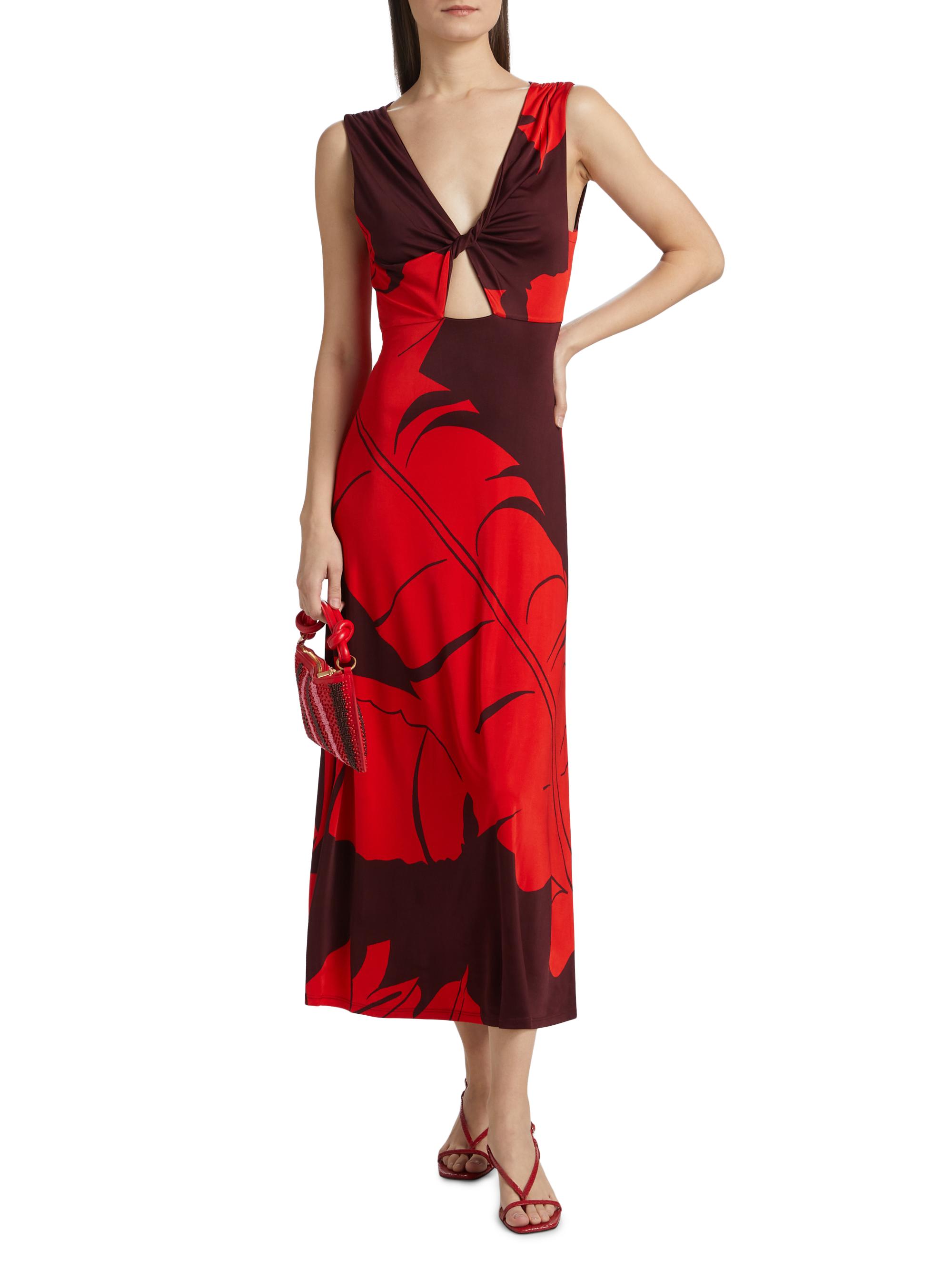 Johanna Ortiz Fermina Deep Heart Ankle Dress | Saks Fifth Avenue