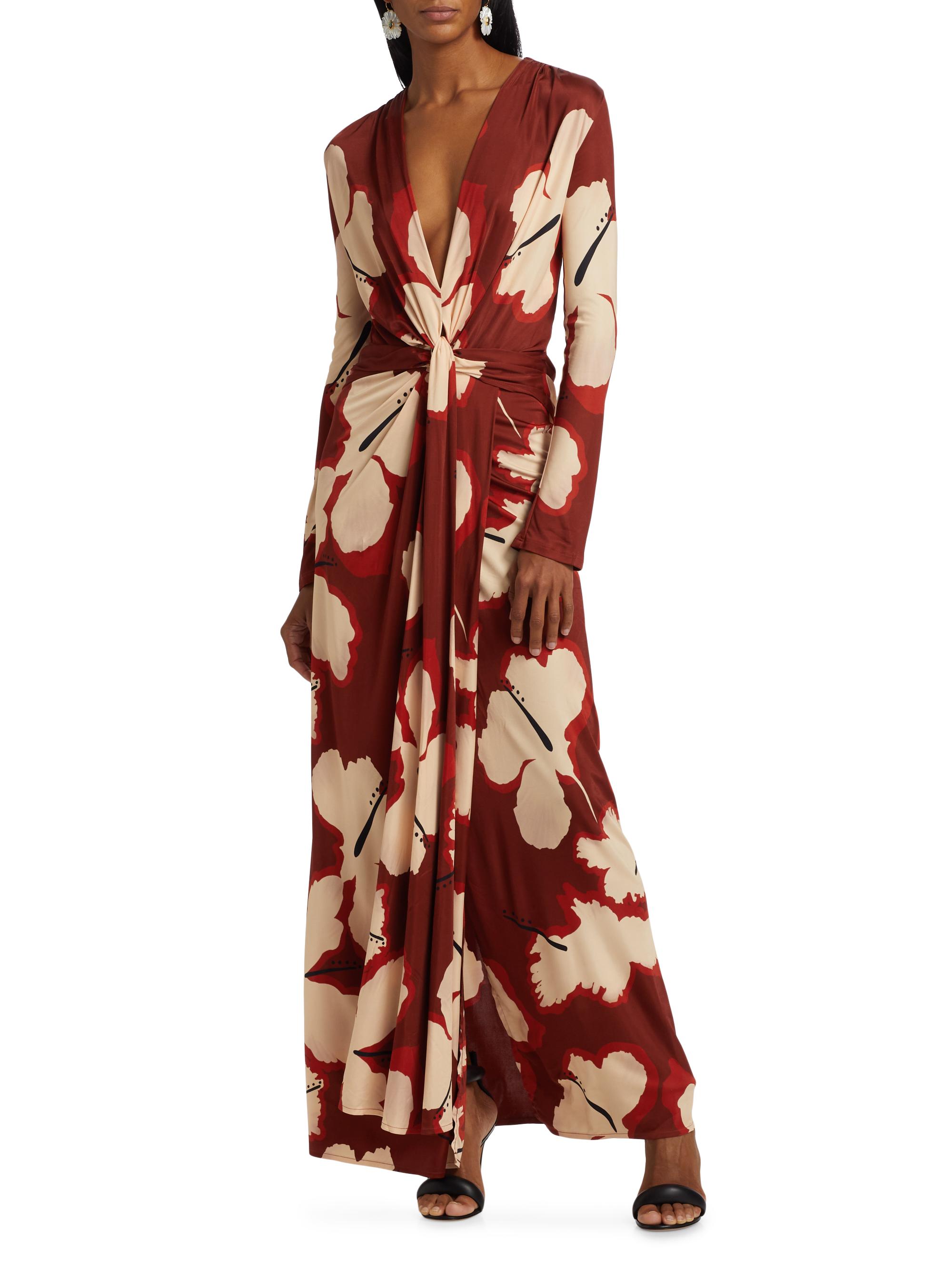 即納eirocori 「Fountain of Wisdom」オリジナルトップス Johanna Ortiz Fermina Resort Coral Marino Maxi Dress | Saks Fifth