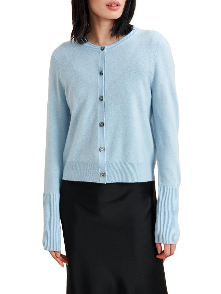 La Ligne Women's Cashmere Cardigan In Light Blue