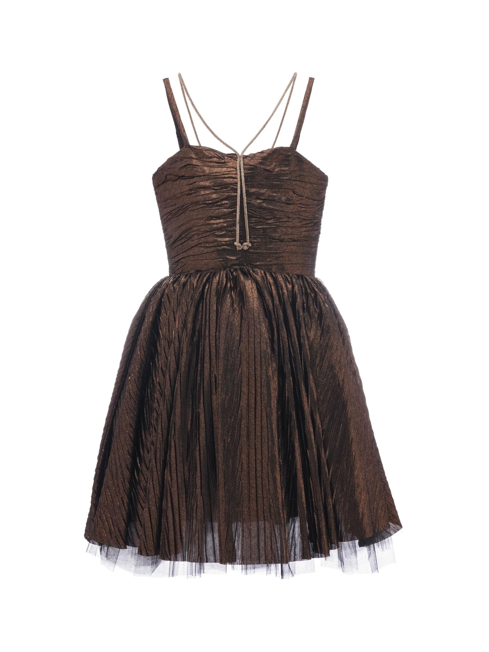 Tulleen Girl's Gianotta Dress - Bronze