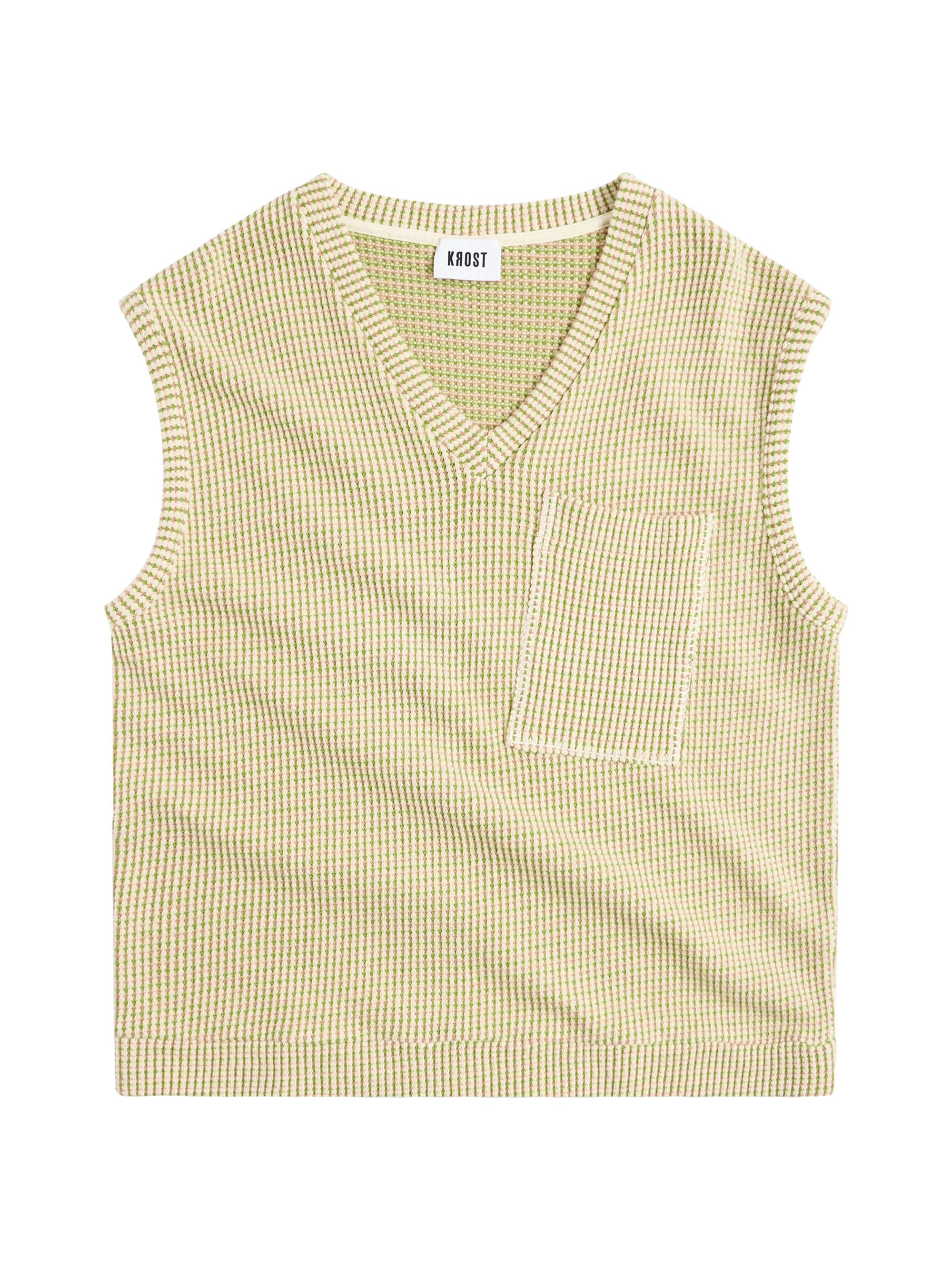 Krost Men's Sweater Vest - Egret