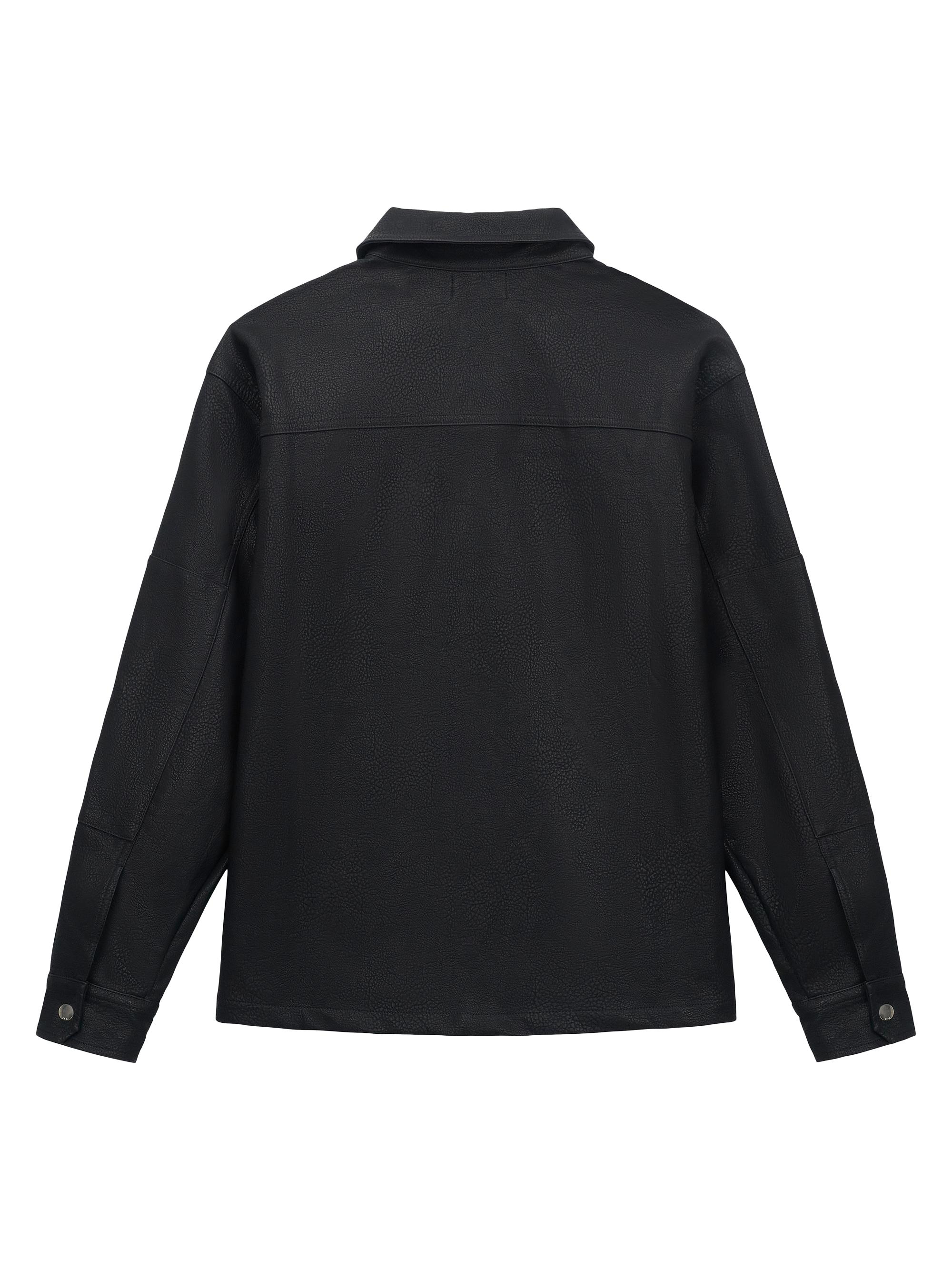 RTA Red Light District Faux Leather Shirt Jacket | Saks Fifth Avenue