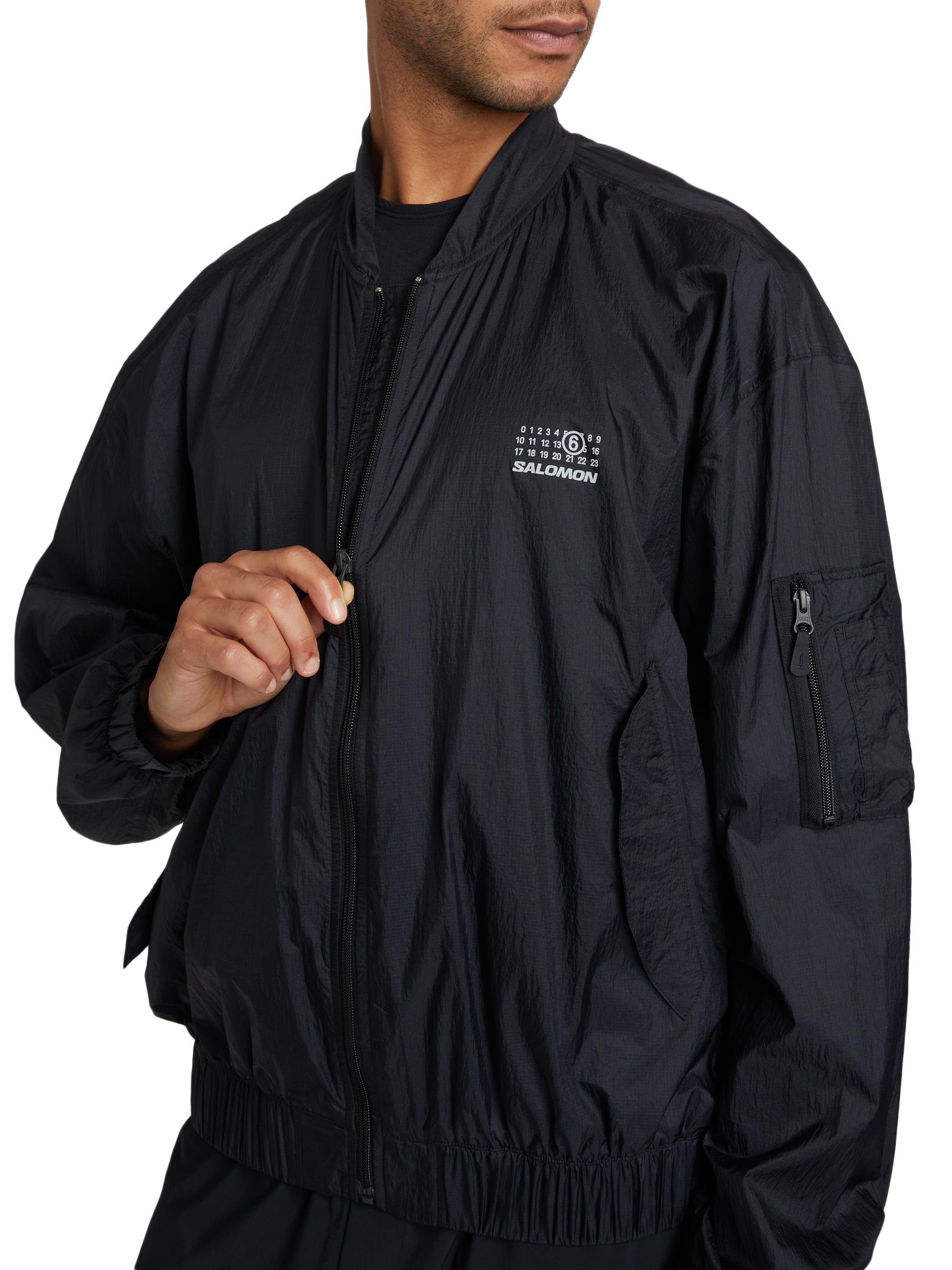 Salomon MM6 メゾンマルジェラ　コラボ SPORTS JACKET MM6 Maison Margiela: Black Salomon Edition Sports Jacket