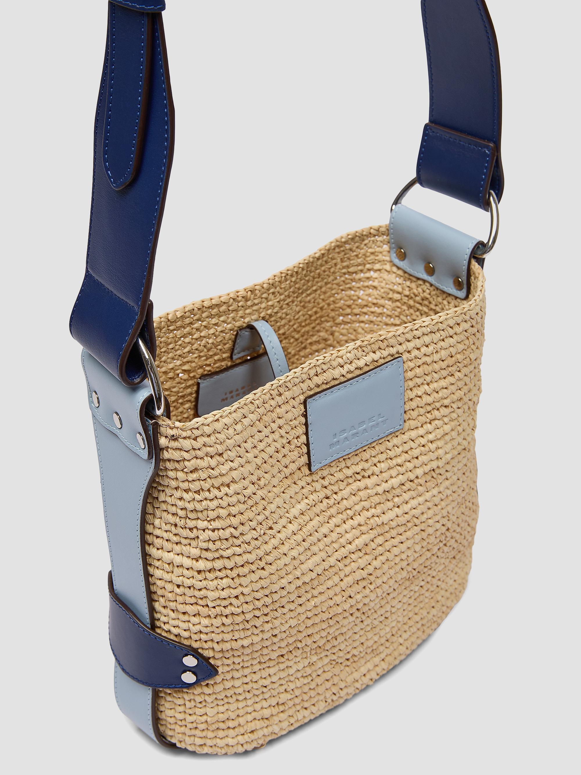 Isabel Marant Mini Bayia Raffia & Leather Shoulder Bag | Saks