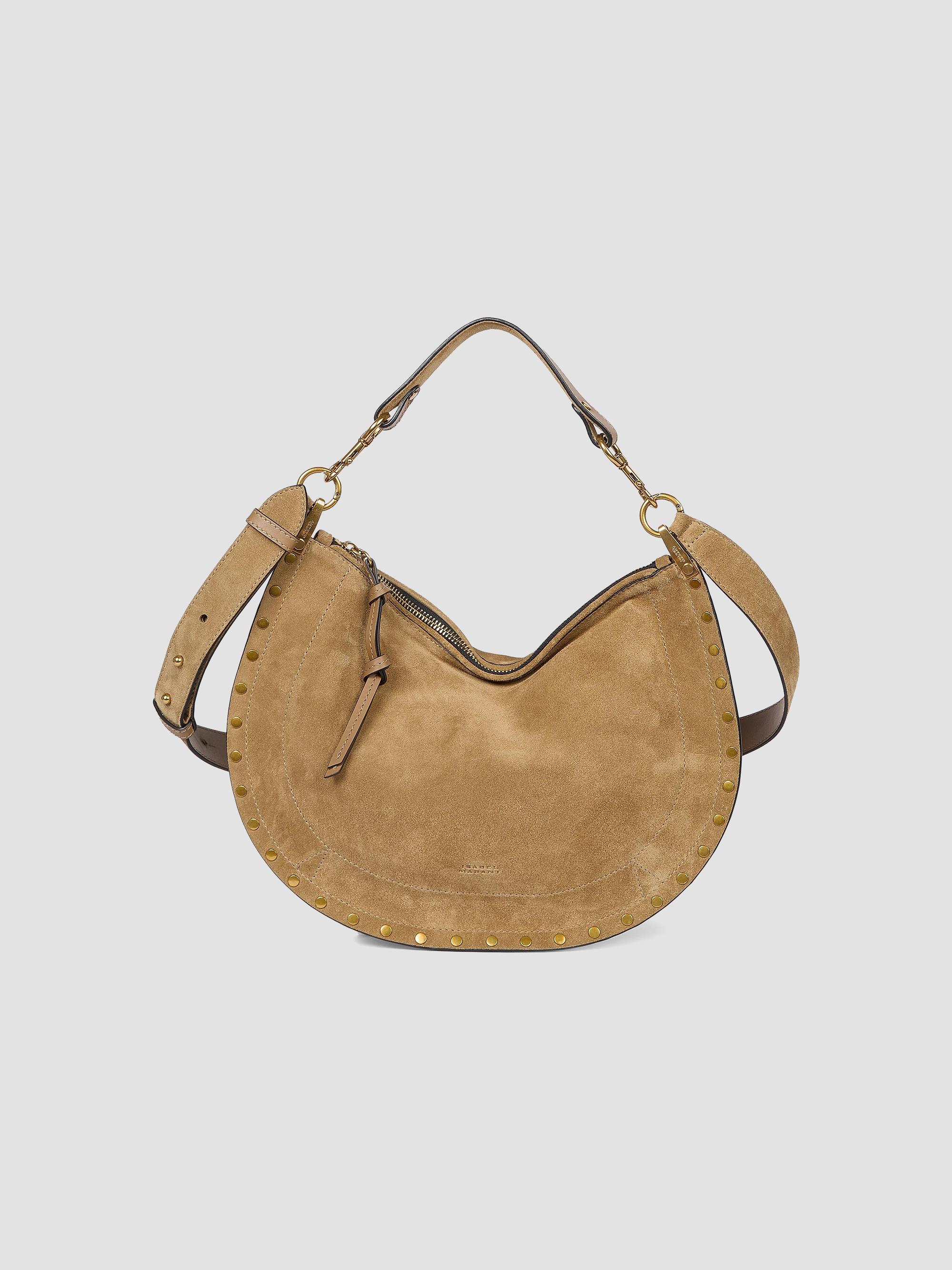Isabel Marant Women's Oskan Soft Zipped Suede Shoulder Bag - Taupe | Thumbnail 7