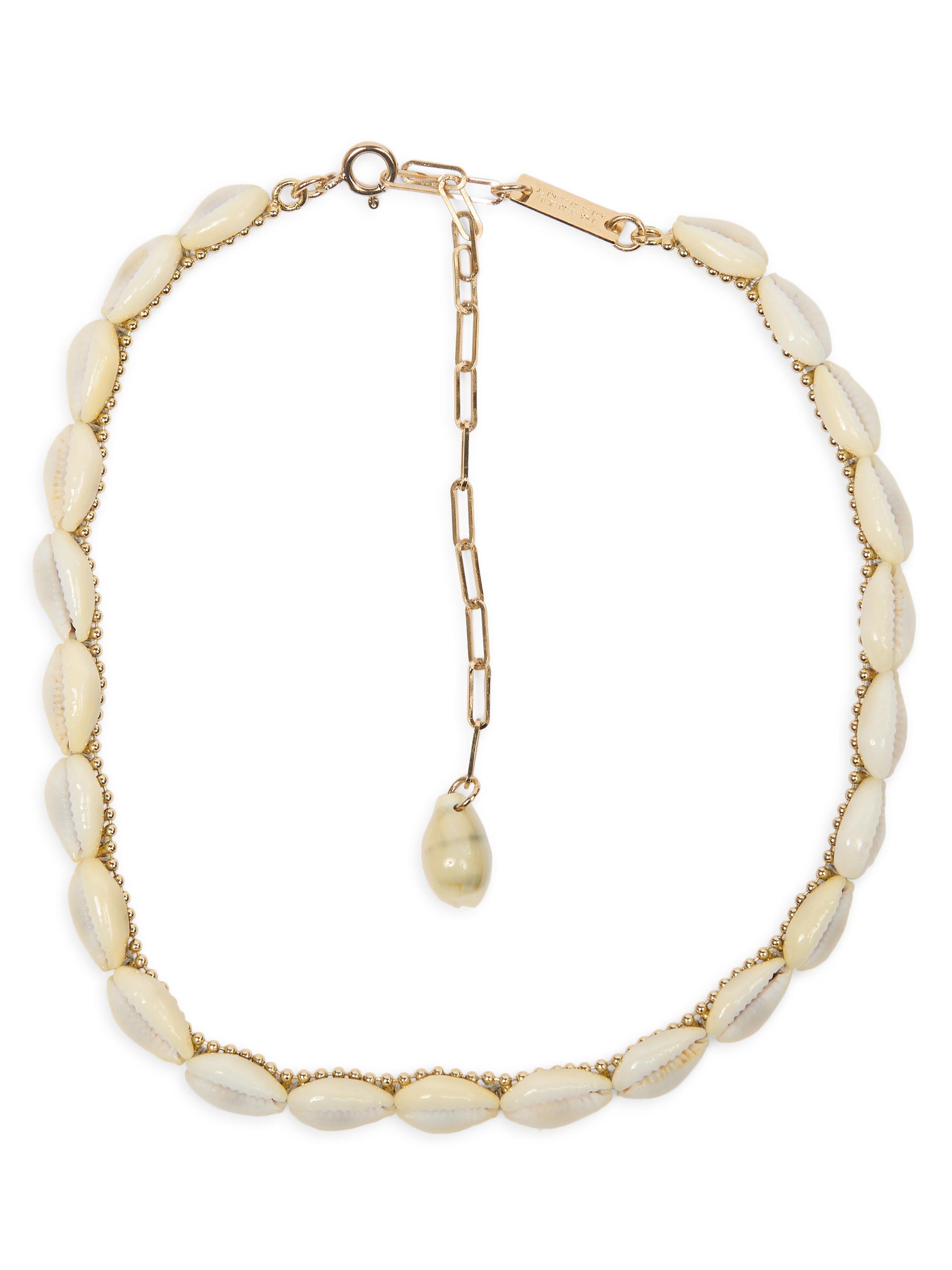 Isabel Marant Women's Goldtone & Seashell Choker - Ecru