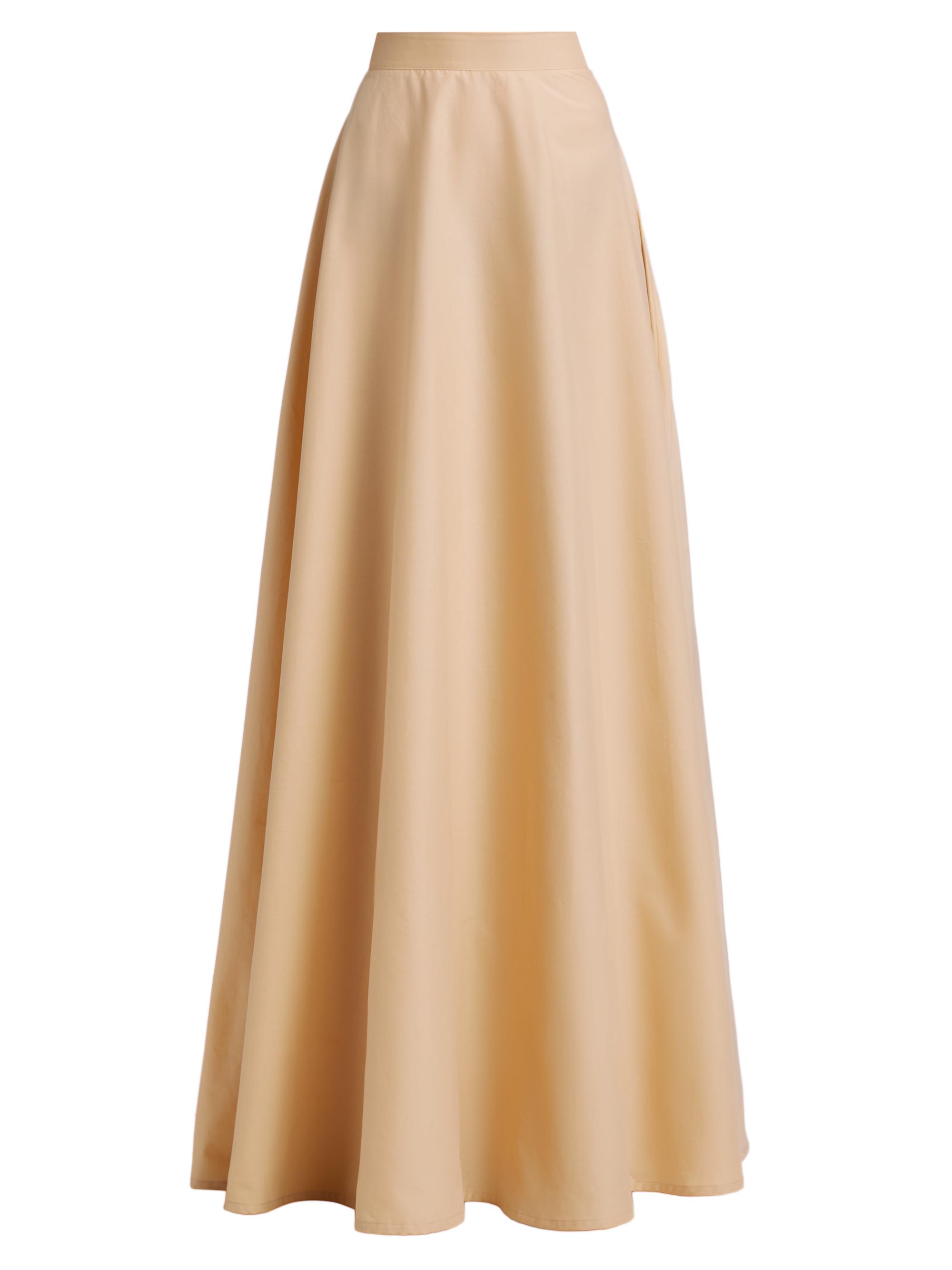 Chiara Boni La Petite Robe Women's Aubry Cotton-Blend A-Line Maxi Skirt - Desert