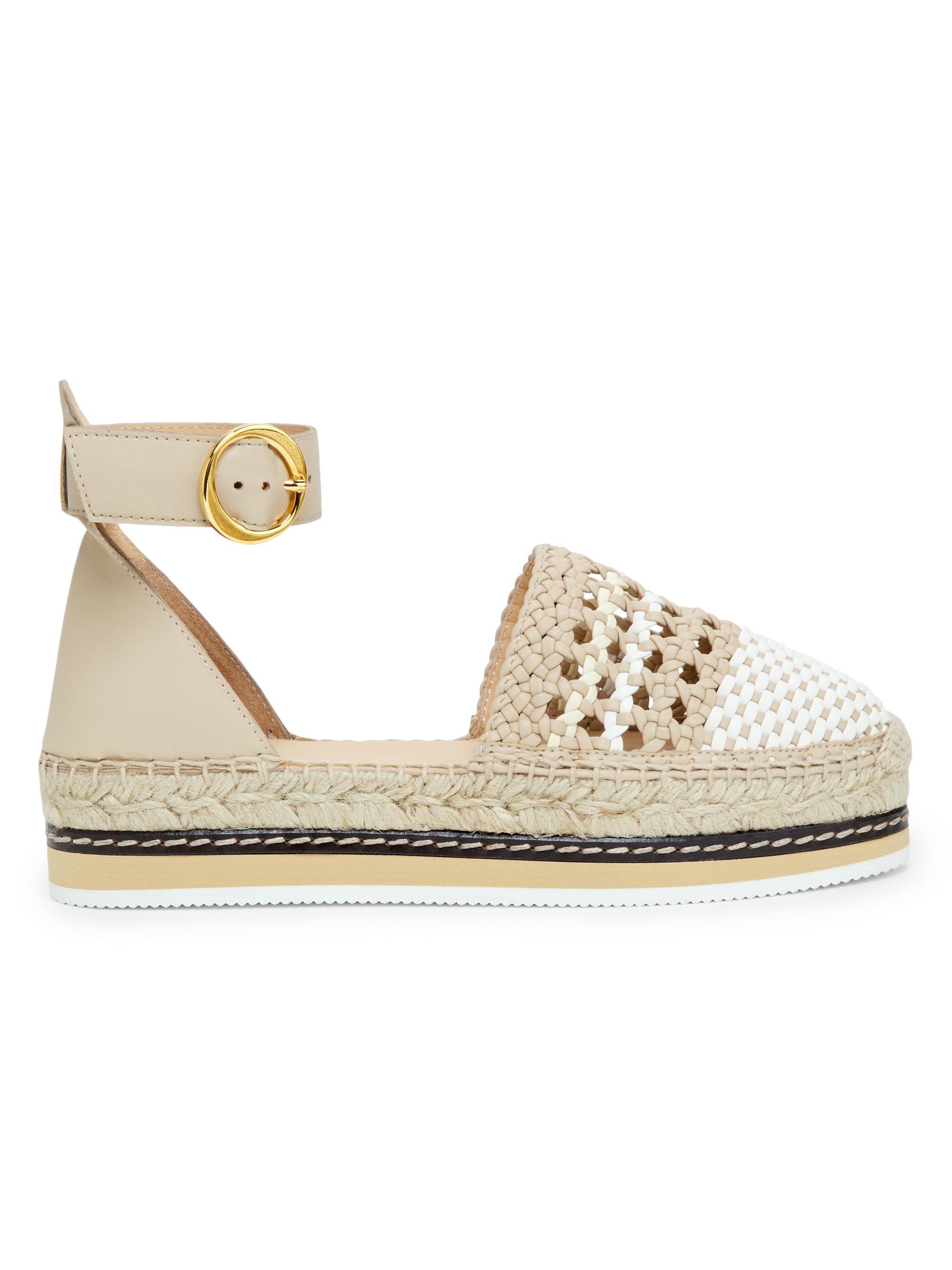 Odissì Women's Lily 35MM Woven Leather Espadrille Sandals - Natural