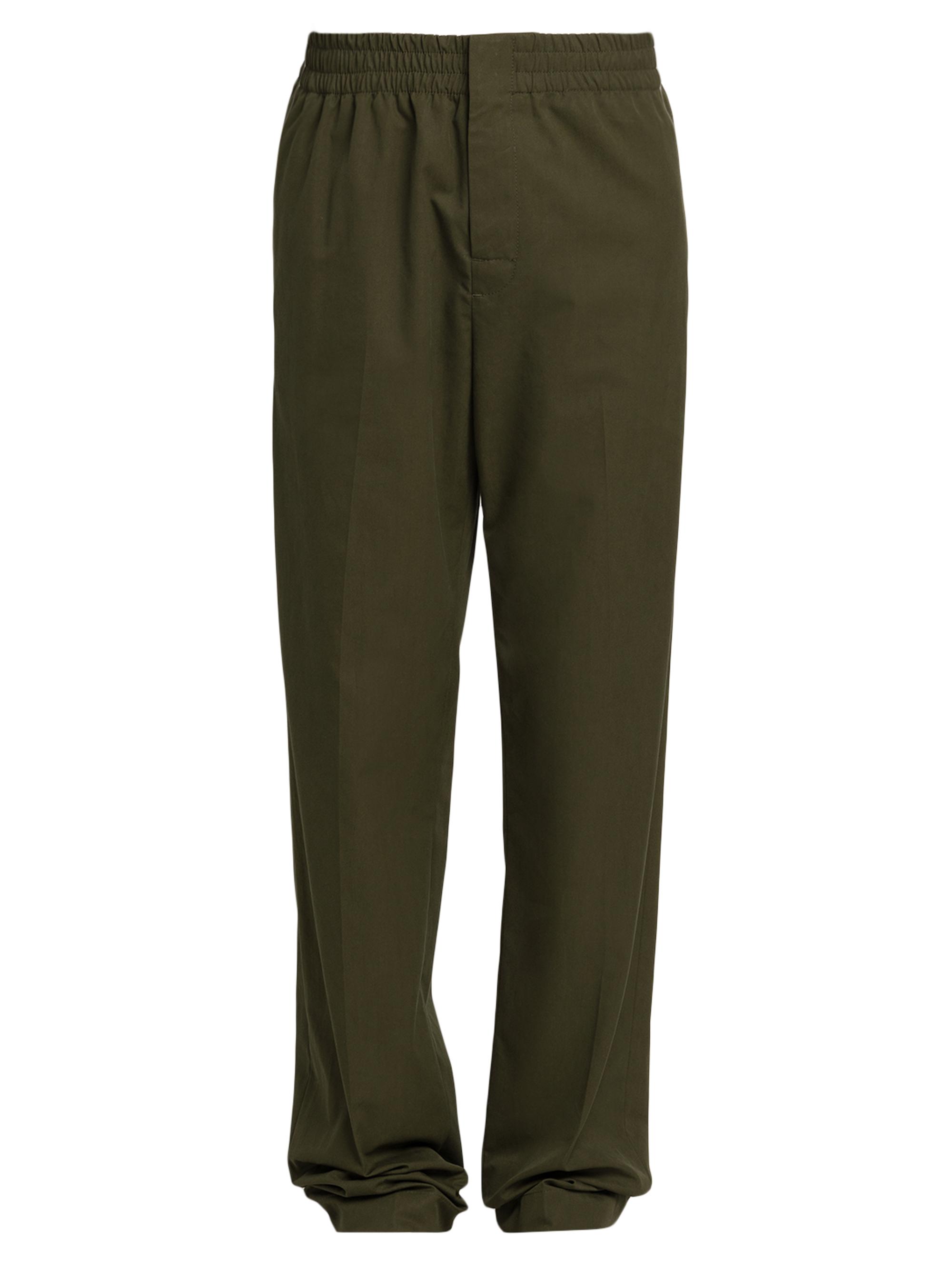 Bottega Veneta Men's Light Cotton Twill Trousers - Khaki