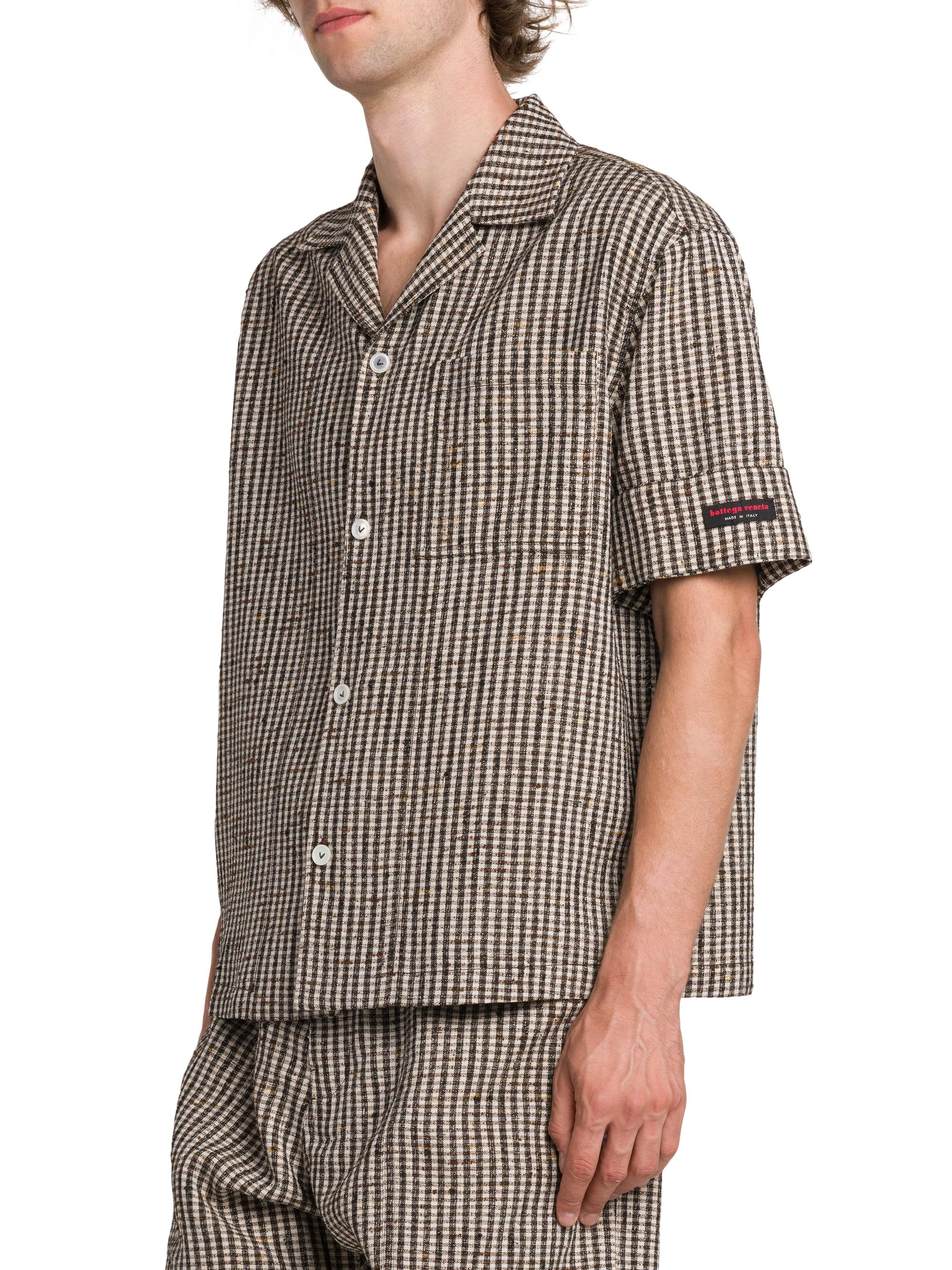 Bottega Veneta チェック柄 ポロシャツ メンズ チェック柄 プリント ポロシャツ通販 [1602-55226