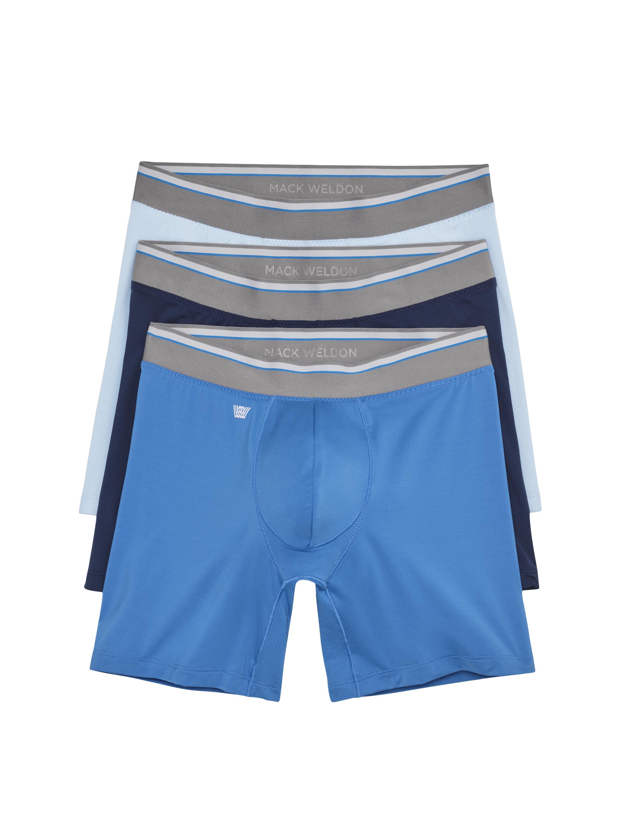 Mack Weldon Men's Endurance Boxer Brief 3-Pack - True Navy Seasonal