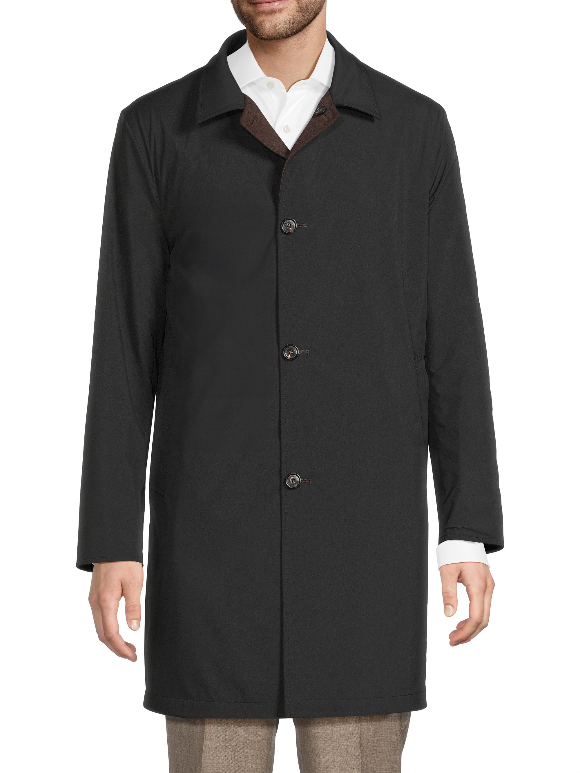 Sartorio Napoli Nylon-Cashmere Reversible Raincoat | Saks Fifth Avenue