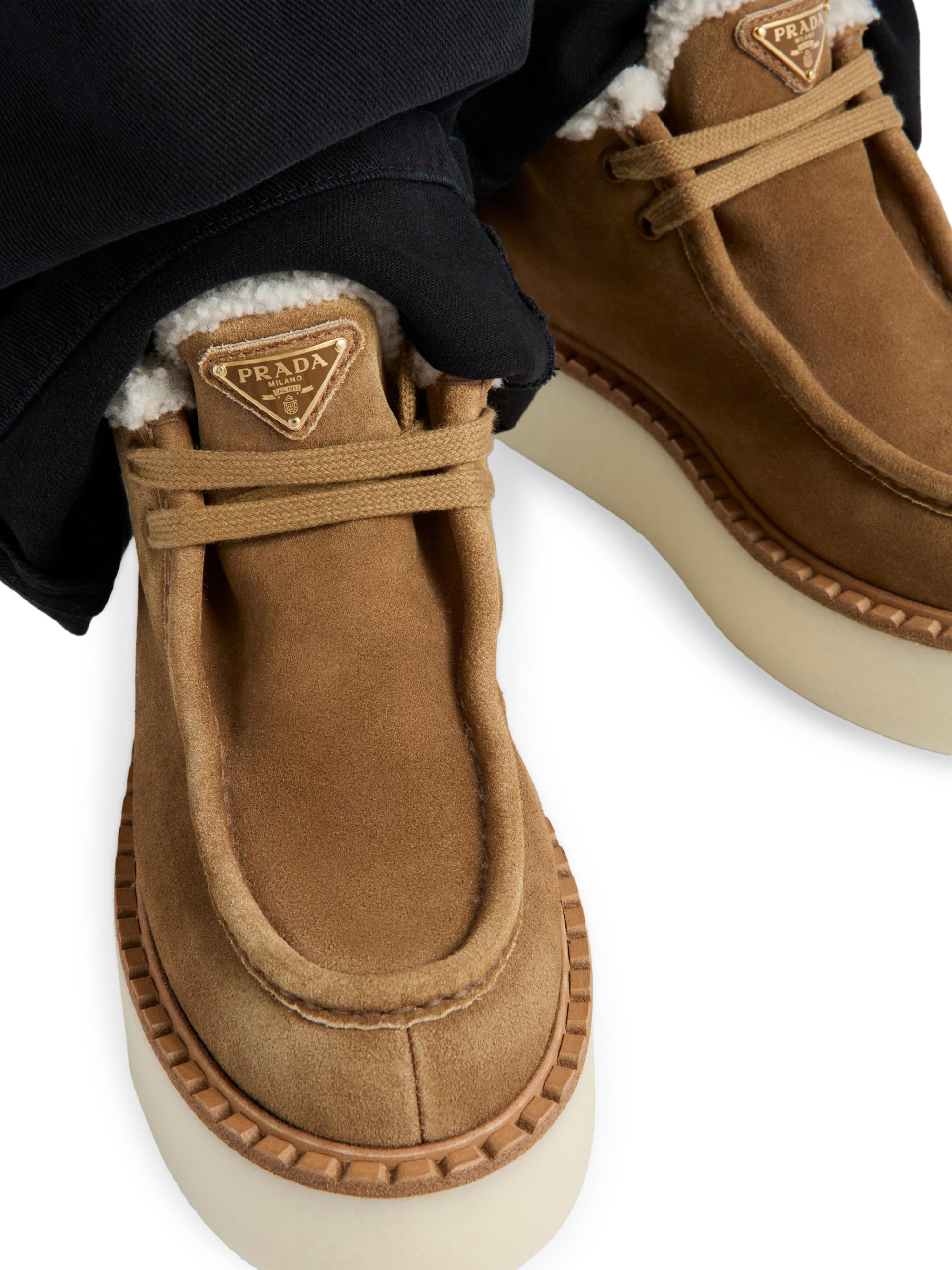 Prada Suede Chukka Boots | Saks Fifth Avenue