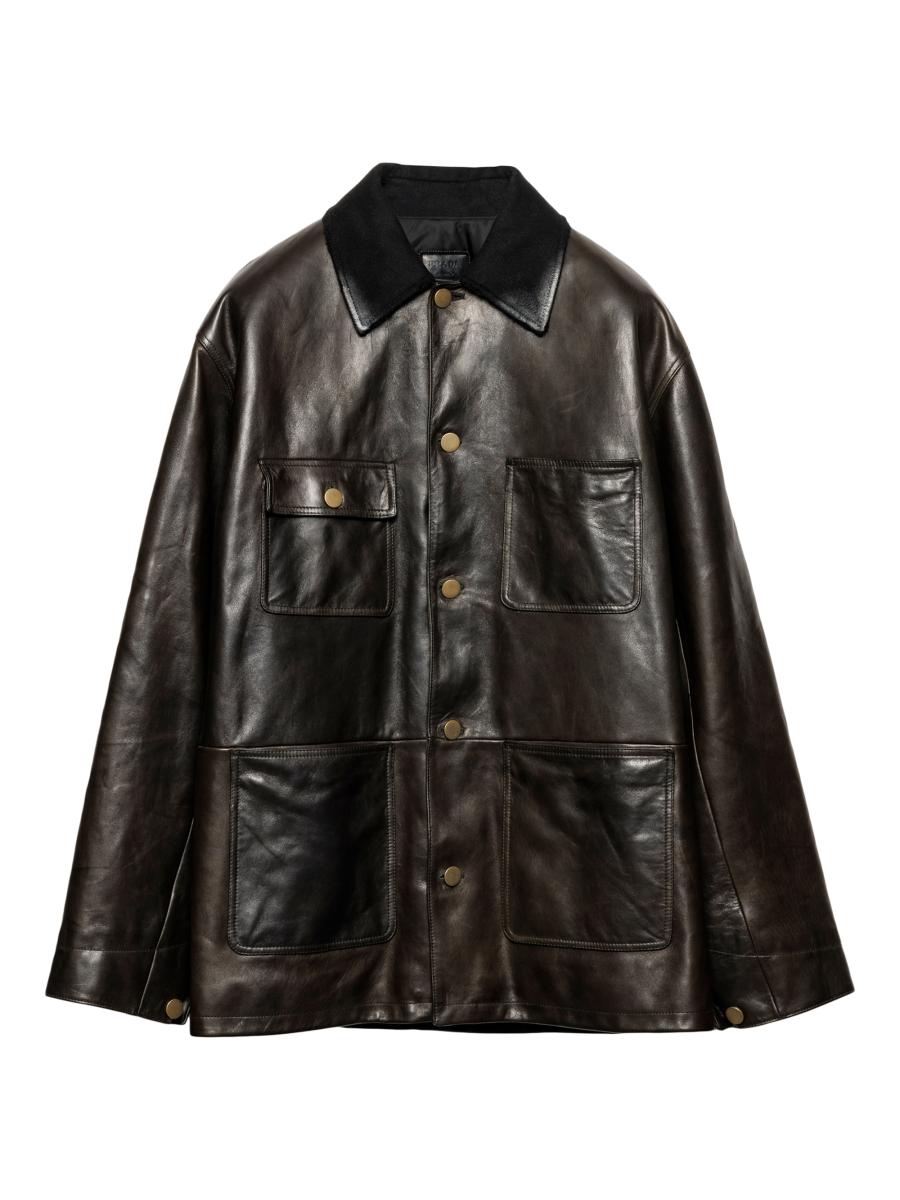 プラダ Prada Lamb Leather Jacket Prada Lamb Leather Jacket UPW535SOOO.14IT-F0002 NERO | IlDuomo