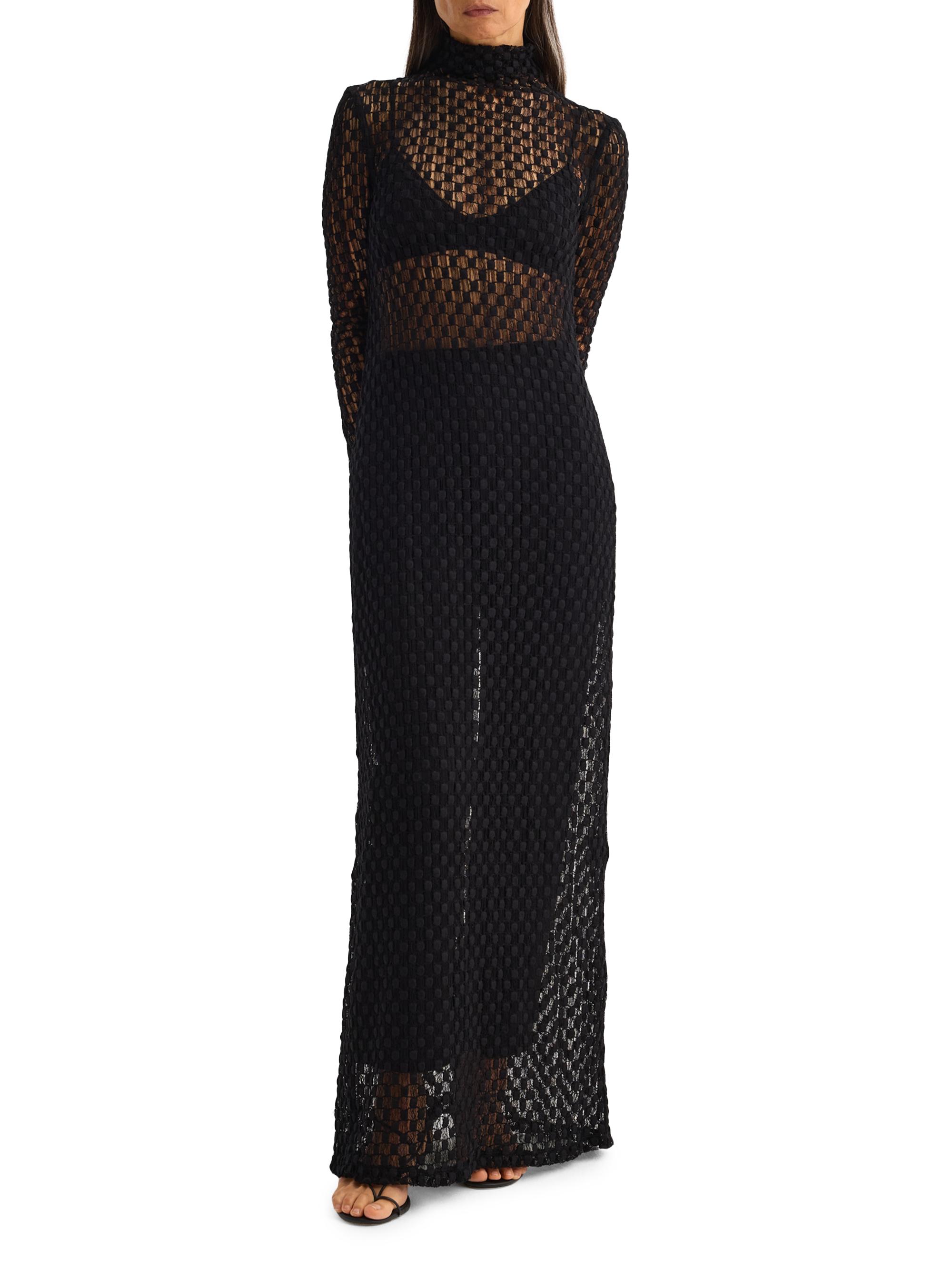 Róhe Geometric Lace Maxi Dress | Saks Fifth Avenue