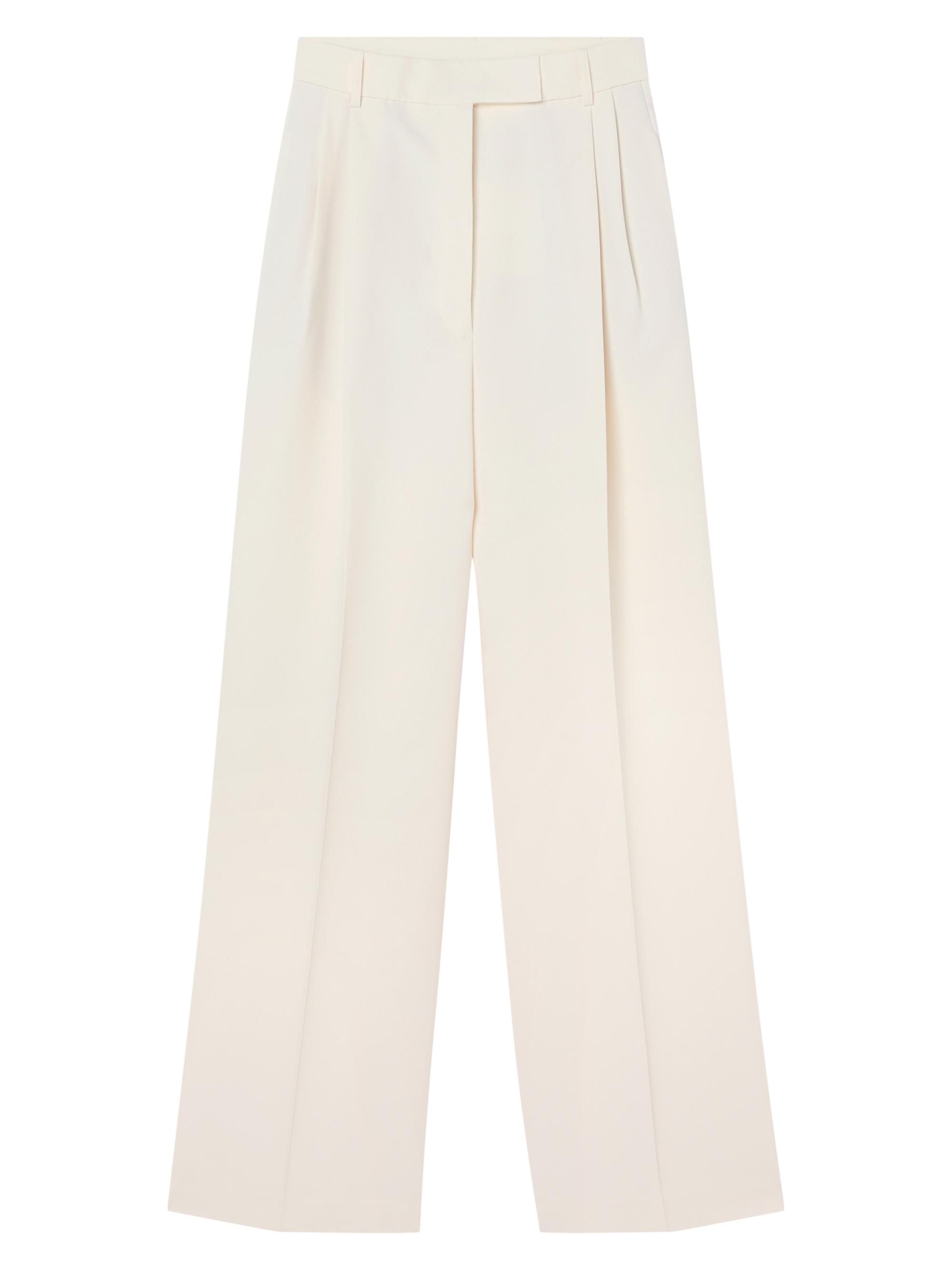 Róhe Women's High-Rise Pleated Tailored Trousers - Off White