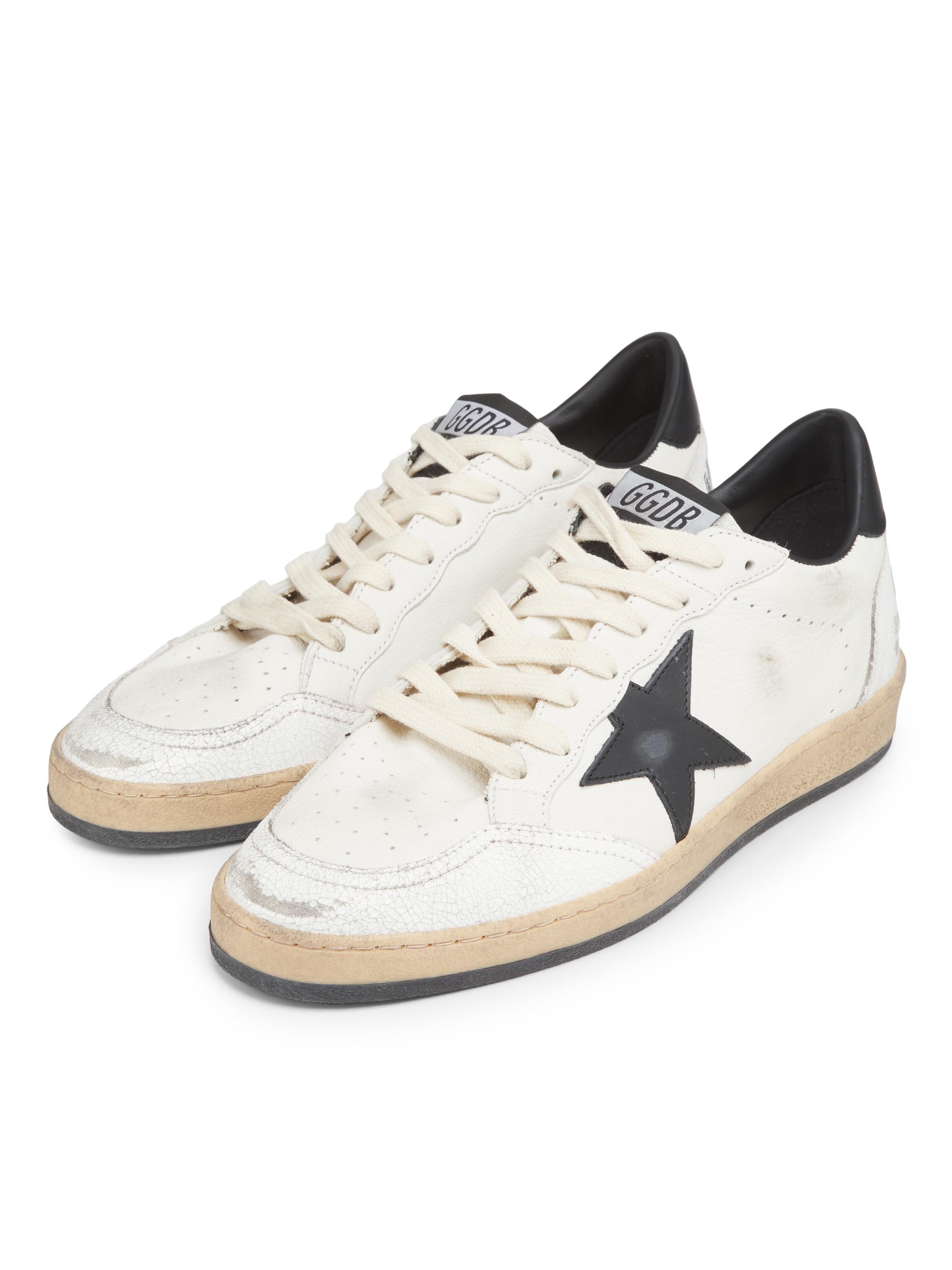 Golden Goose Ballstar Leather Low-Top Sneakers | Saks Fifth Avenue