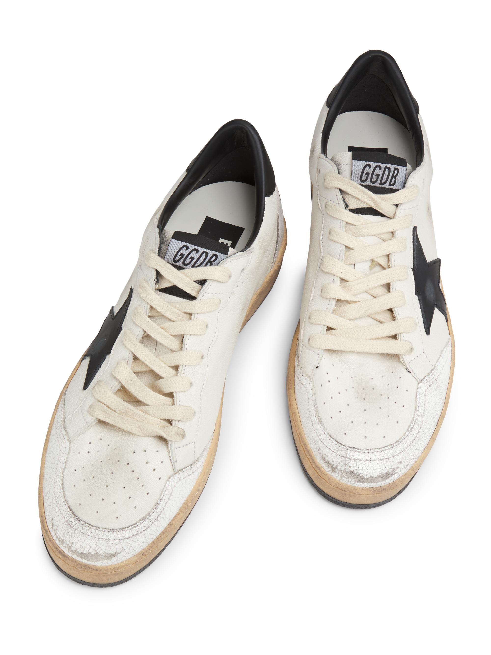 Golden Goose Ballstar Leather Low-Top Sneakers | Saks Fifth Avenue