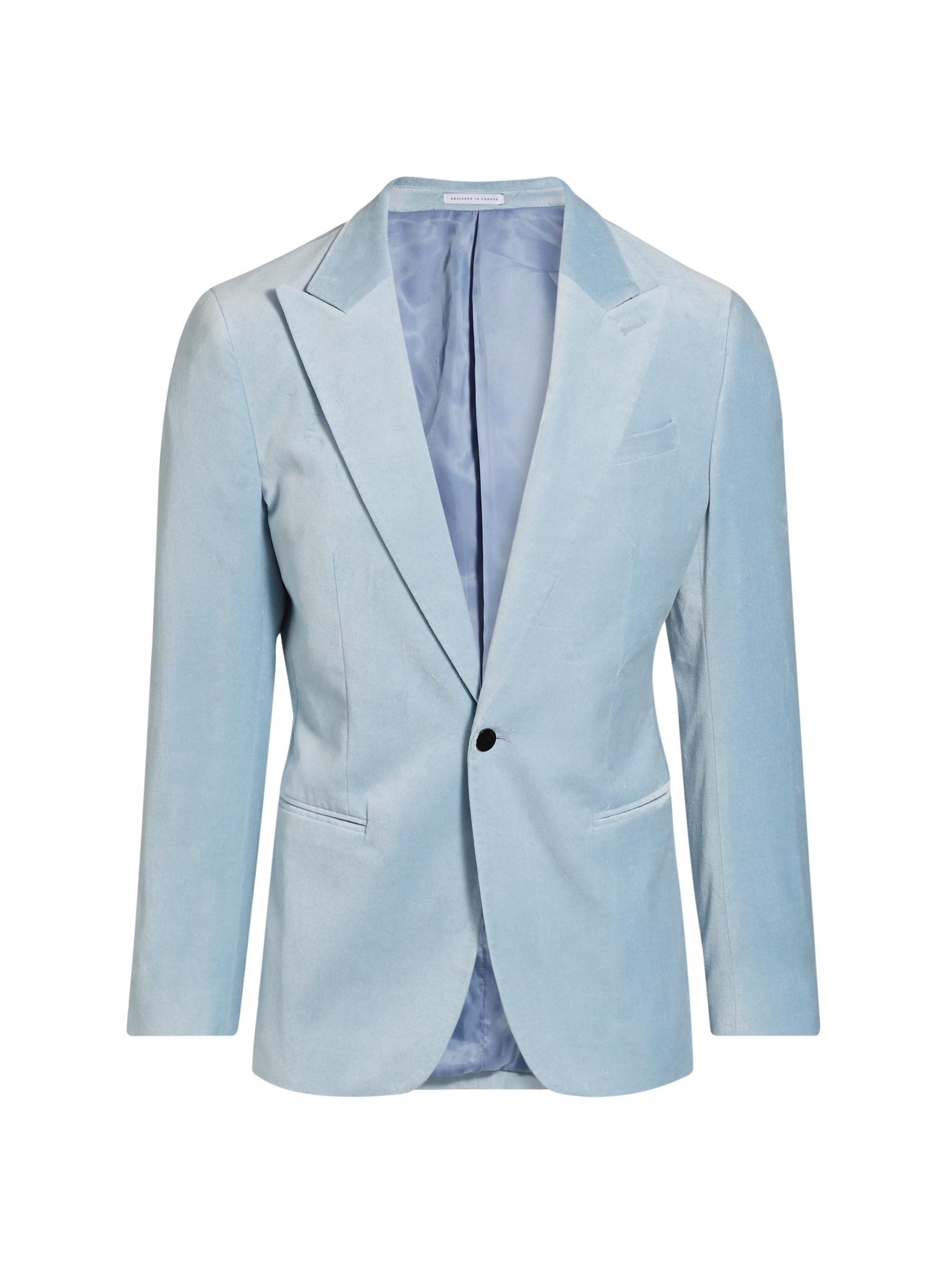 Reiss Men's Apsara Peak Lapel Sportcoat - Baltic Blue