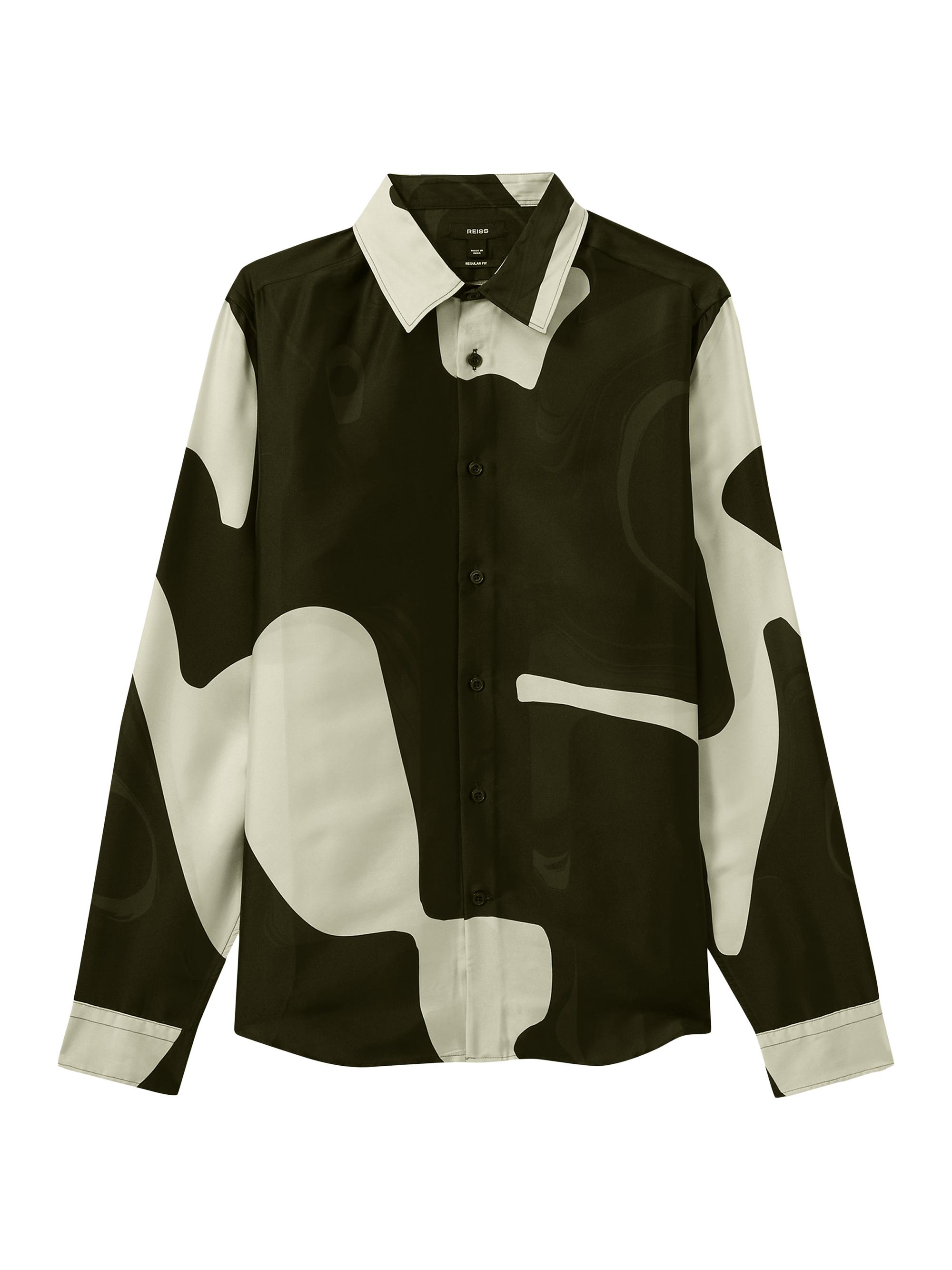 Reiss Montana Abstract Long-Sleeve Shirt | Saks Fifth Avenue