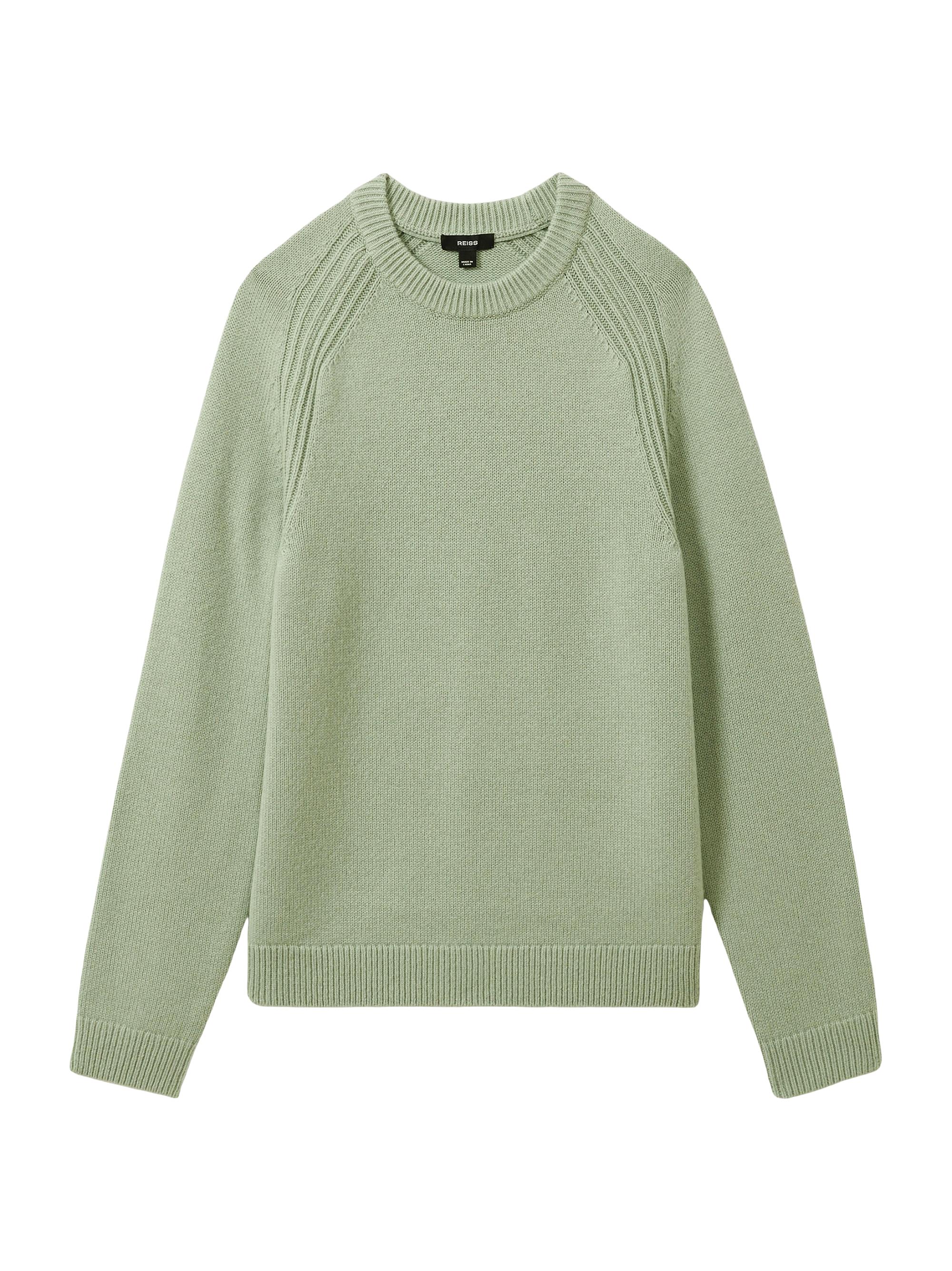 Reiss Men's Cloud Wool-Blend Sweater - Sage Green
